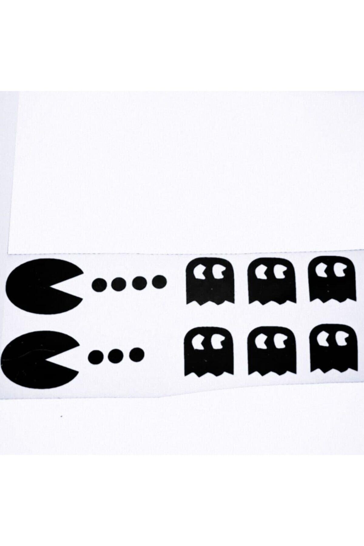 Pac Man Oto özel yeni sticker 25*4 Cm