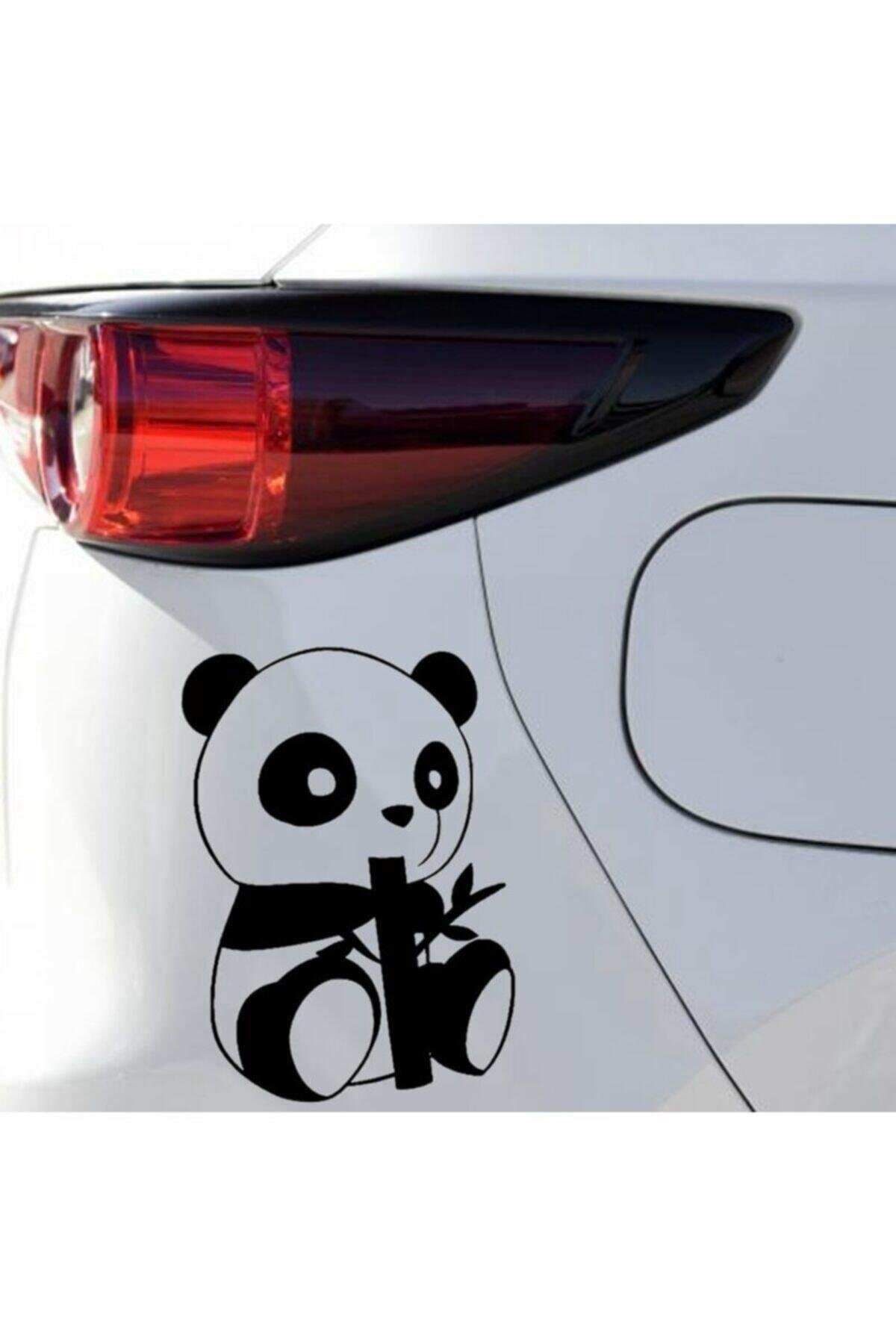 Panda Tasarım Oto özel yeni sticker Siyah 14*19 Cm