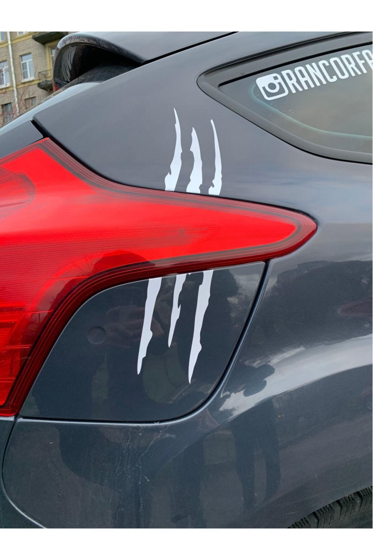 Pençe özel yeni sticker Beyaz 30 Cm