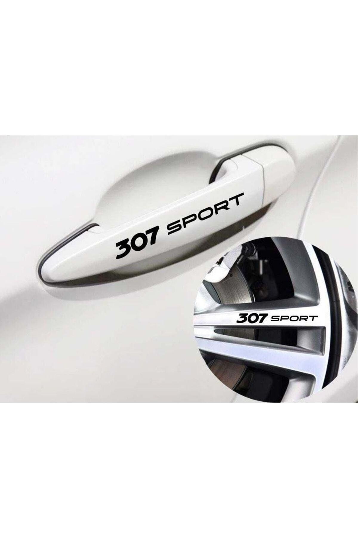 Peugoet 307 Sport Kapı Kolu Ve Jant özel yeni sticker 8 Adet