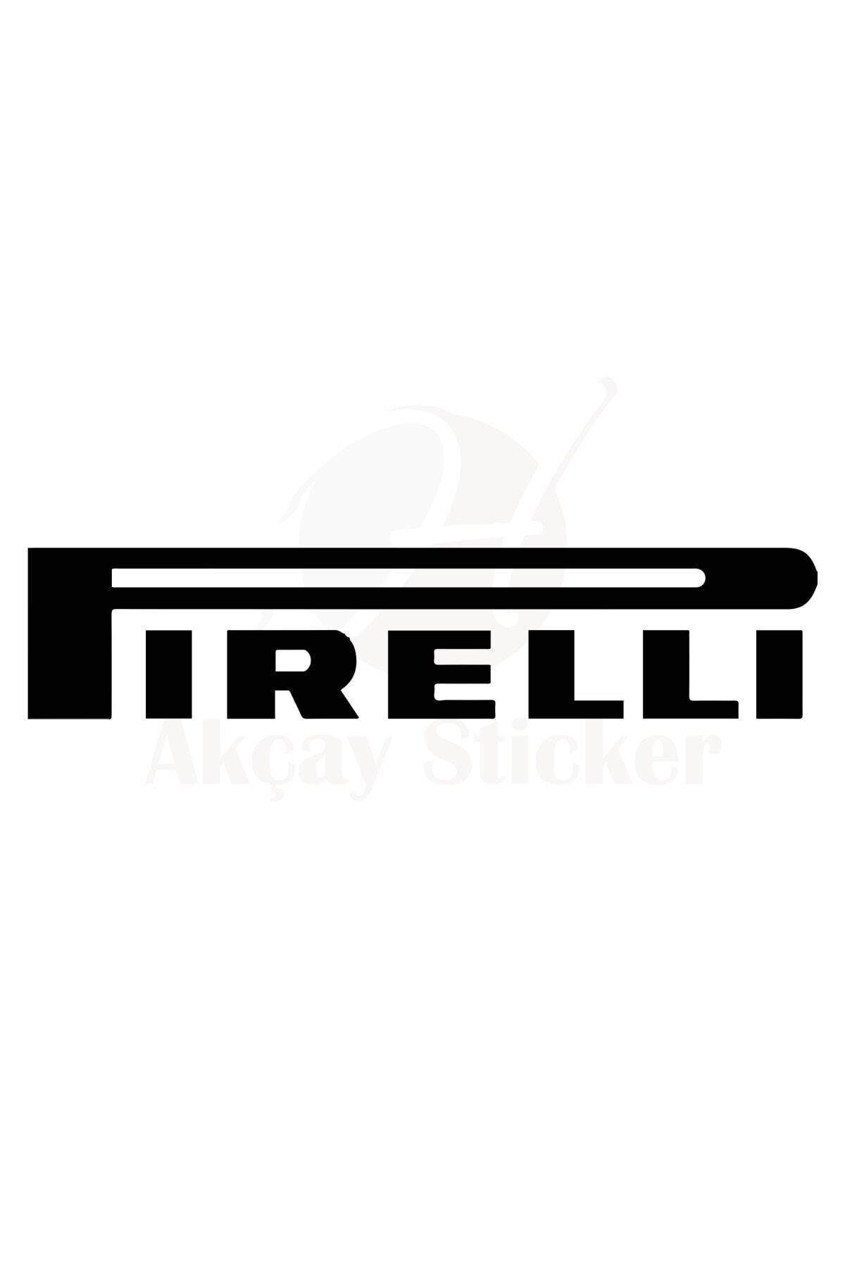 Pirelli Oto özel yeni sticker Siyah 2 Adet 20*4 Cm
