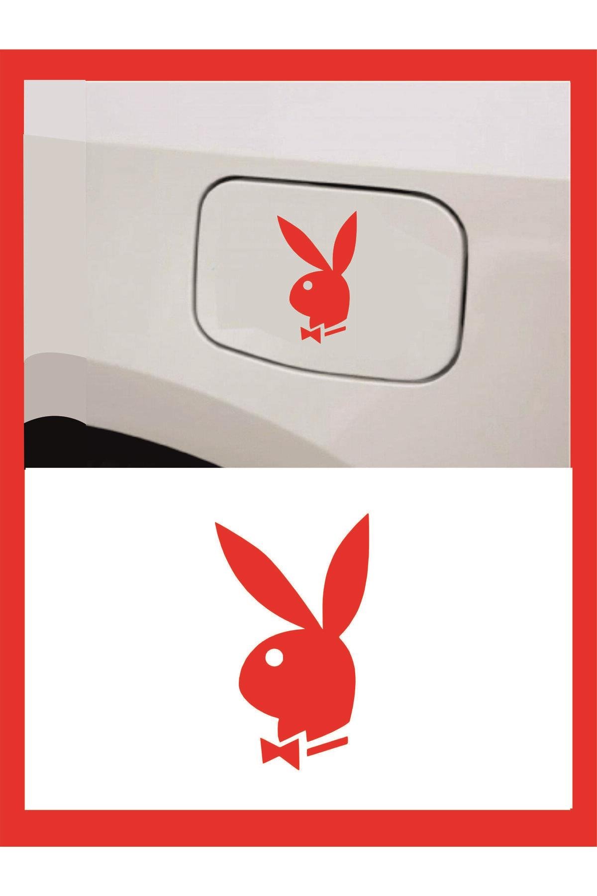 Playboy Tasarım Oto özel yeni sticker Kırmızı 9*15Cm