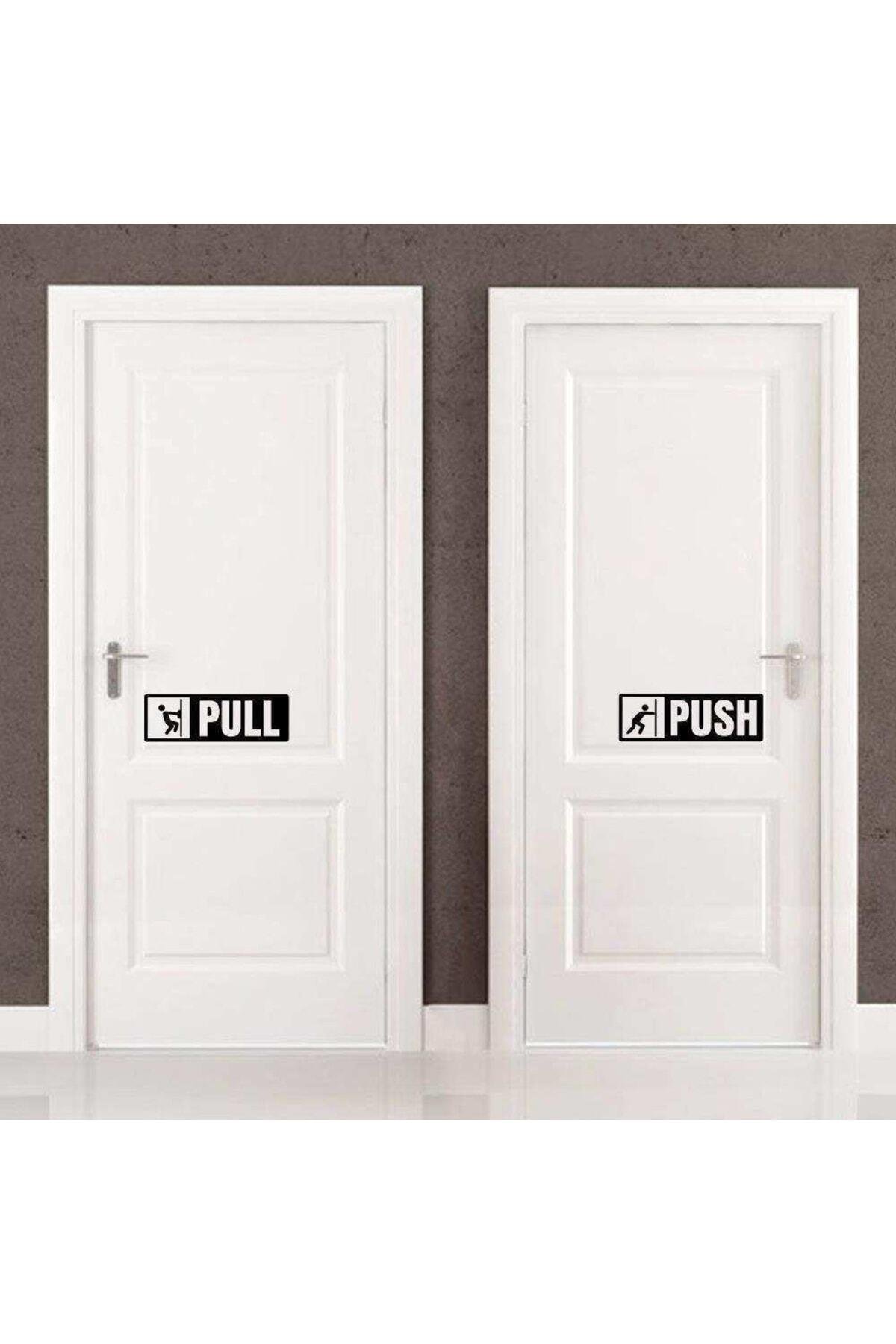 Pull-push Yazılı Dekoratif Kapı özel yeni sticker, Çıkartma