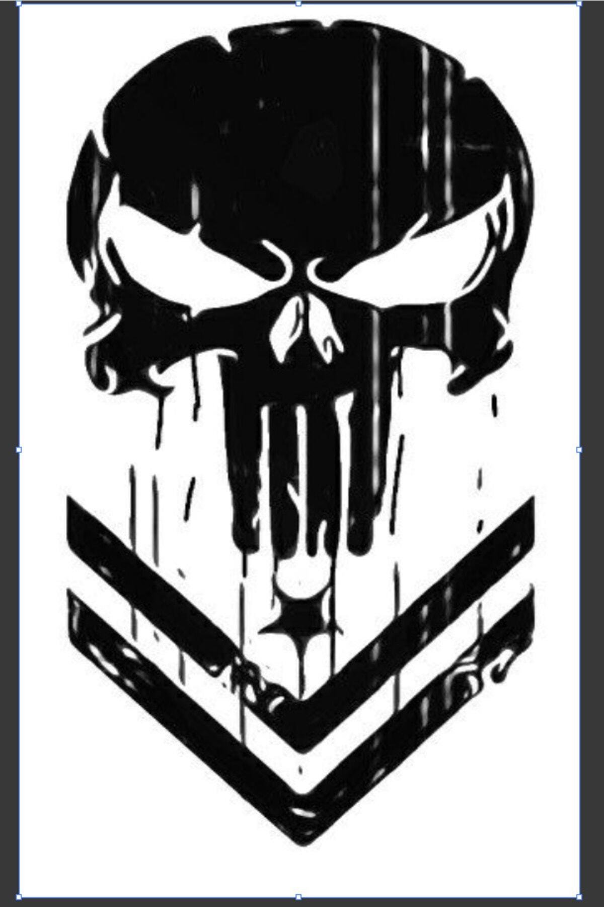 Punisher Oto özel yeni sticker 30*20 Cm