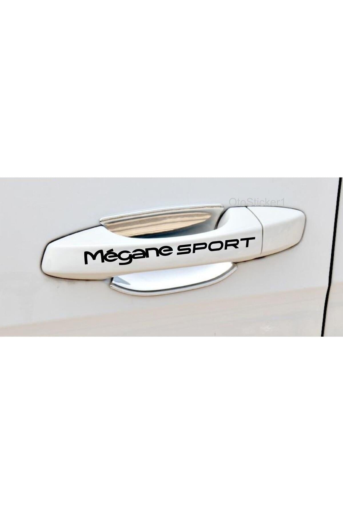 Renault Megane 1 Sport Kapı Kolu özel yeni sticker 8 Adet 10*1,5 Cm