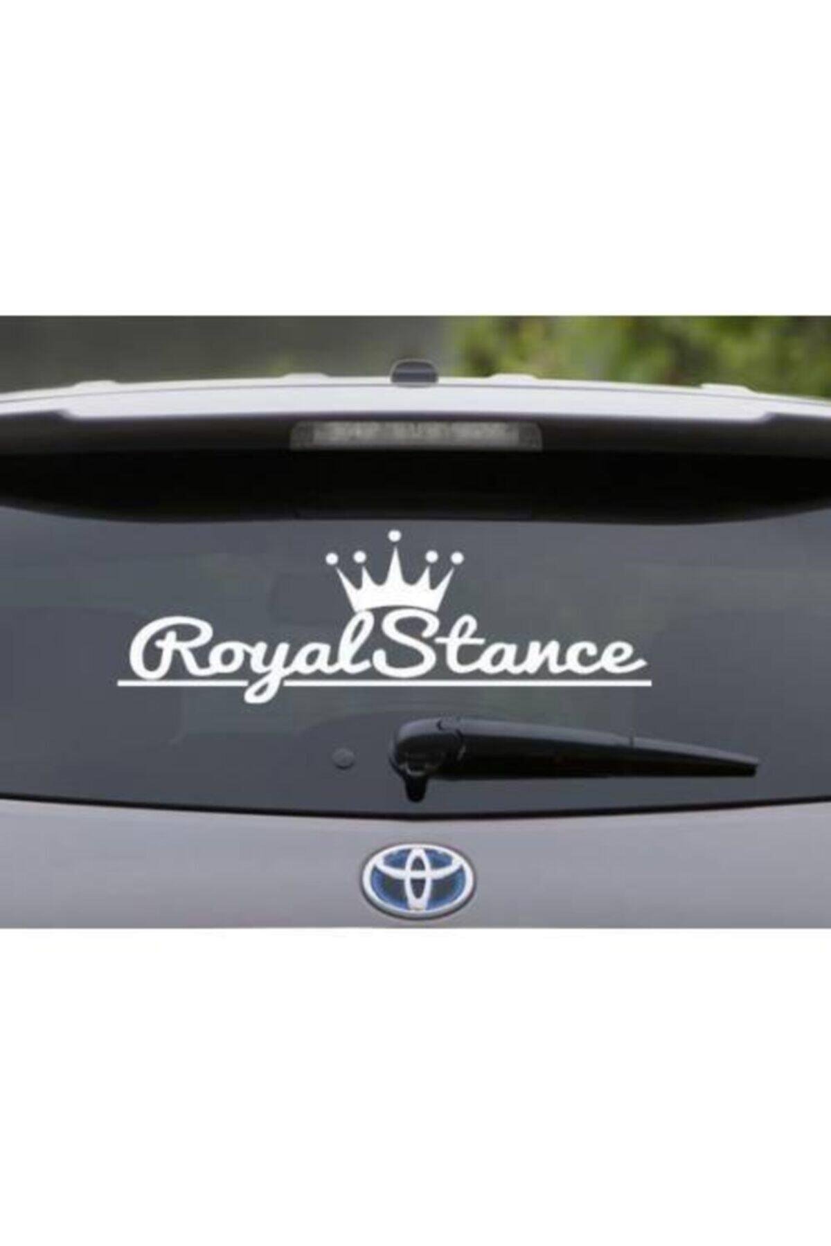 Royal Stance Oto özel yeni sticker Beyaz
