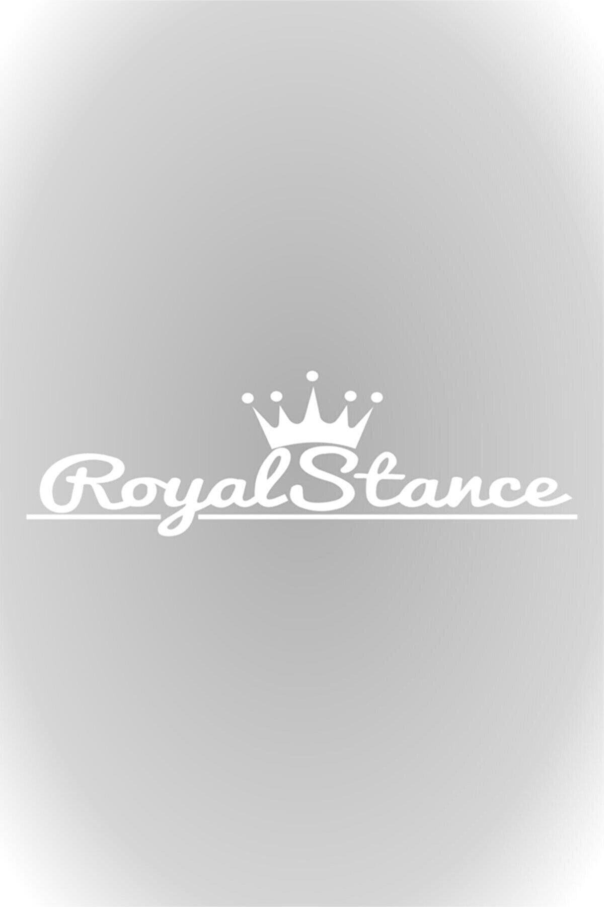 Royal Stance Oto özel yeni sticker Beyaz 40 Cm