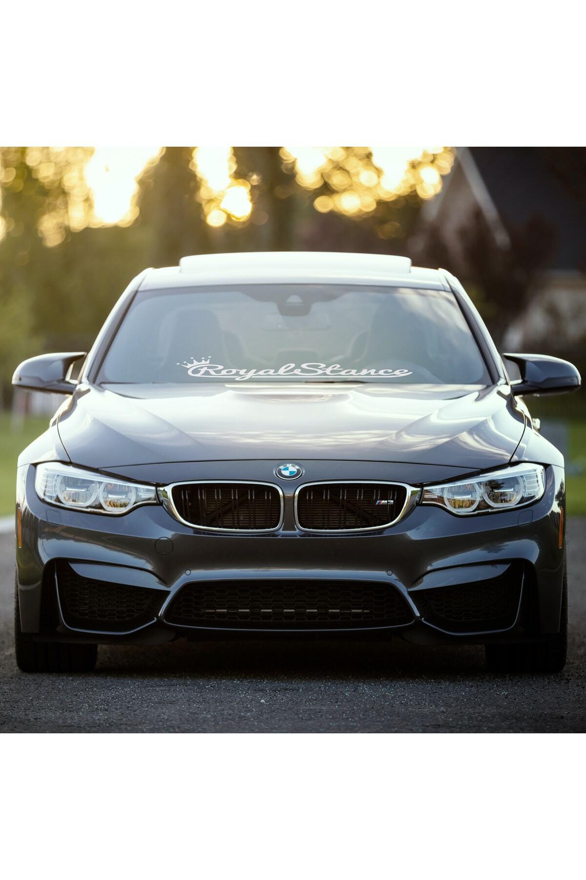 Royal Stance Oto özel yeni sticker Beyaz 55*18 Cm