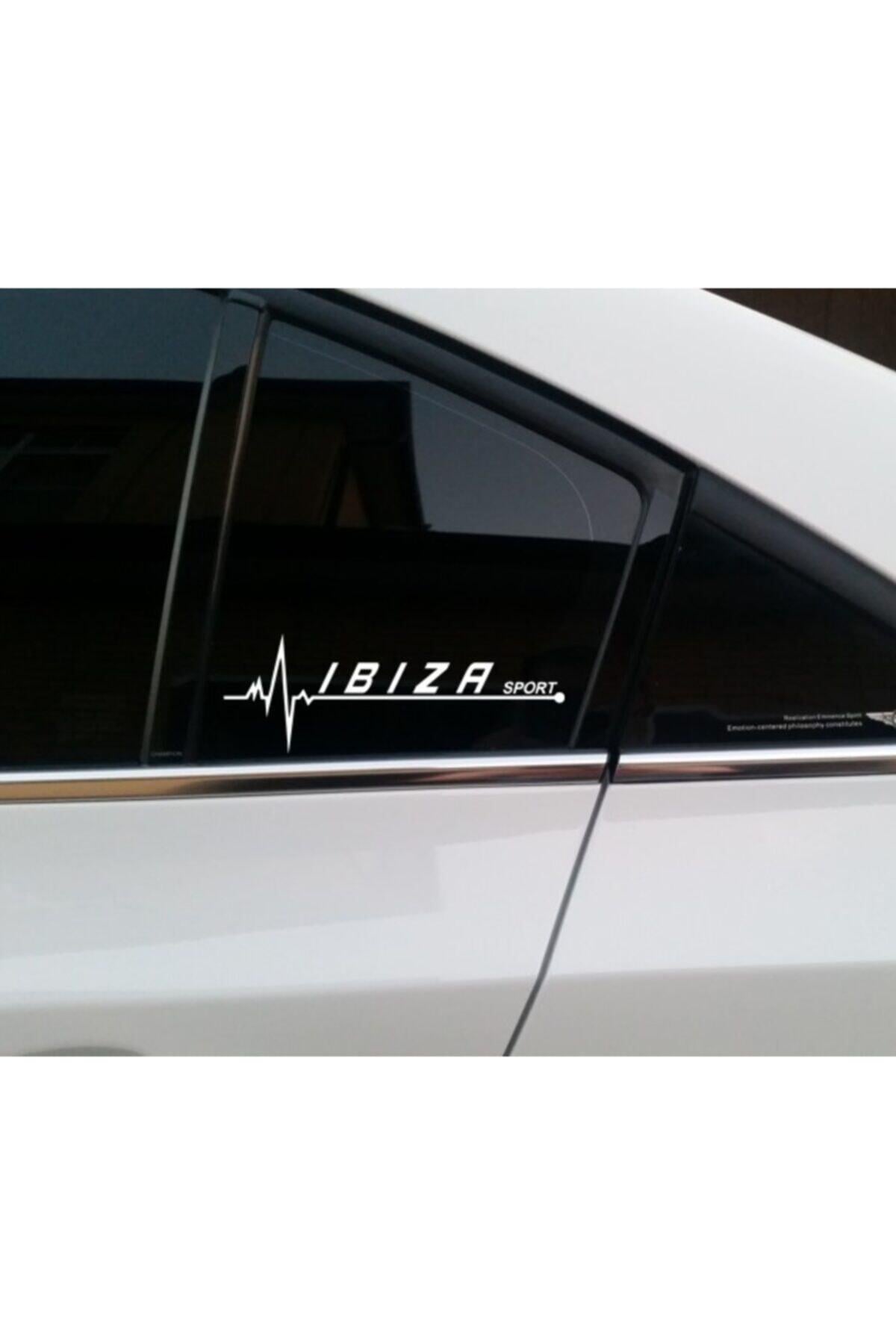 Seat İbiza İçin şık tasarım karbon sticker seti Aksesuar Yan Cam Oto özel yeni sticker 20*7 Cm
