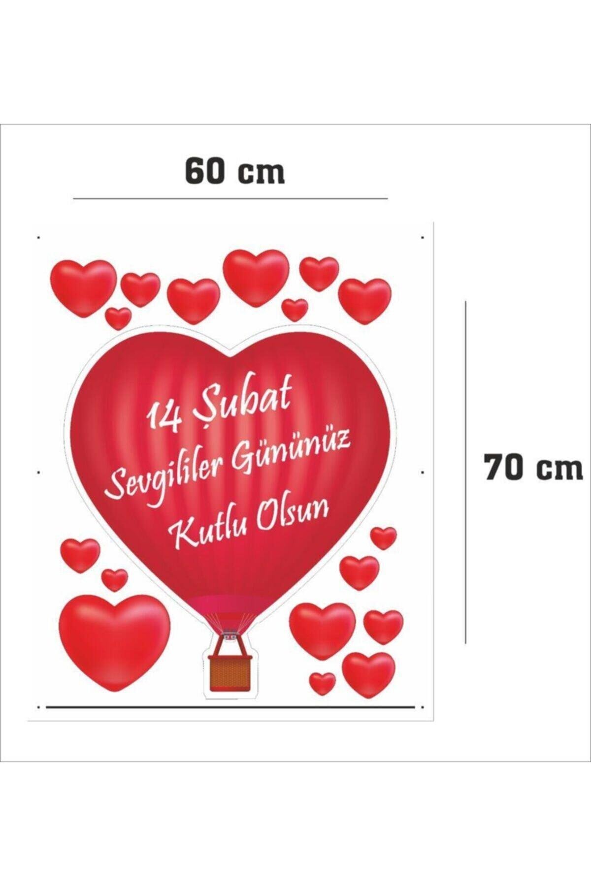 Sevgililer Günü Cam özel yeni sticker Yapışkanlı