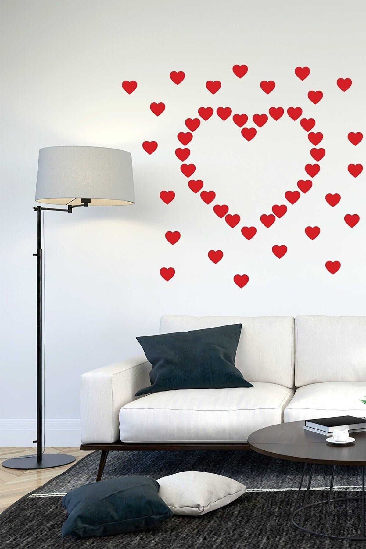Sevgililer Günü Kırmızı Kalpler 100 Adet, Aşk, Love, Valentine Day