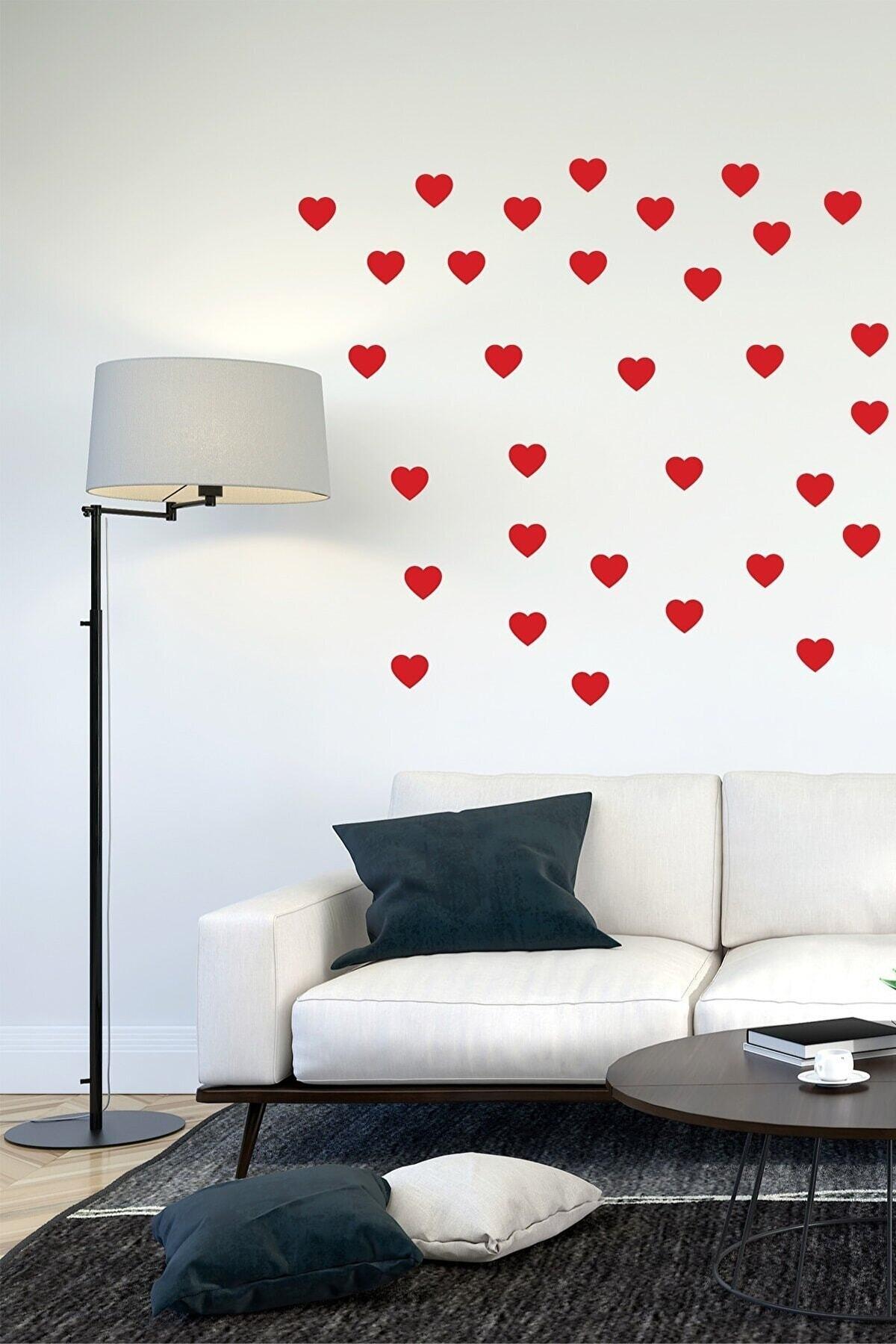 Sevgililer Günü Kırmızı Kalpler 100 Adet, Aşk, Love, Valentine Day
