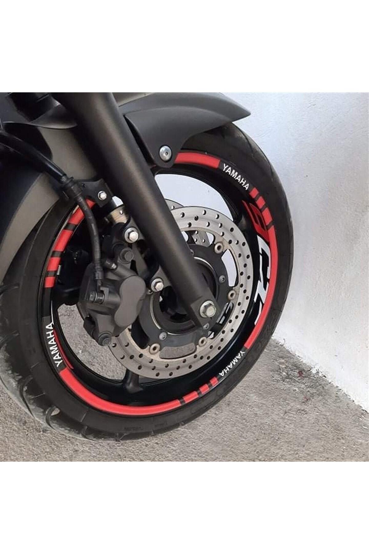 Şık Tasarım motosiklet Jant Şeridi Oracal Akrapoviç R25 Sağ-Sol/Ön-Arka