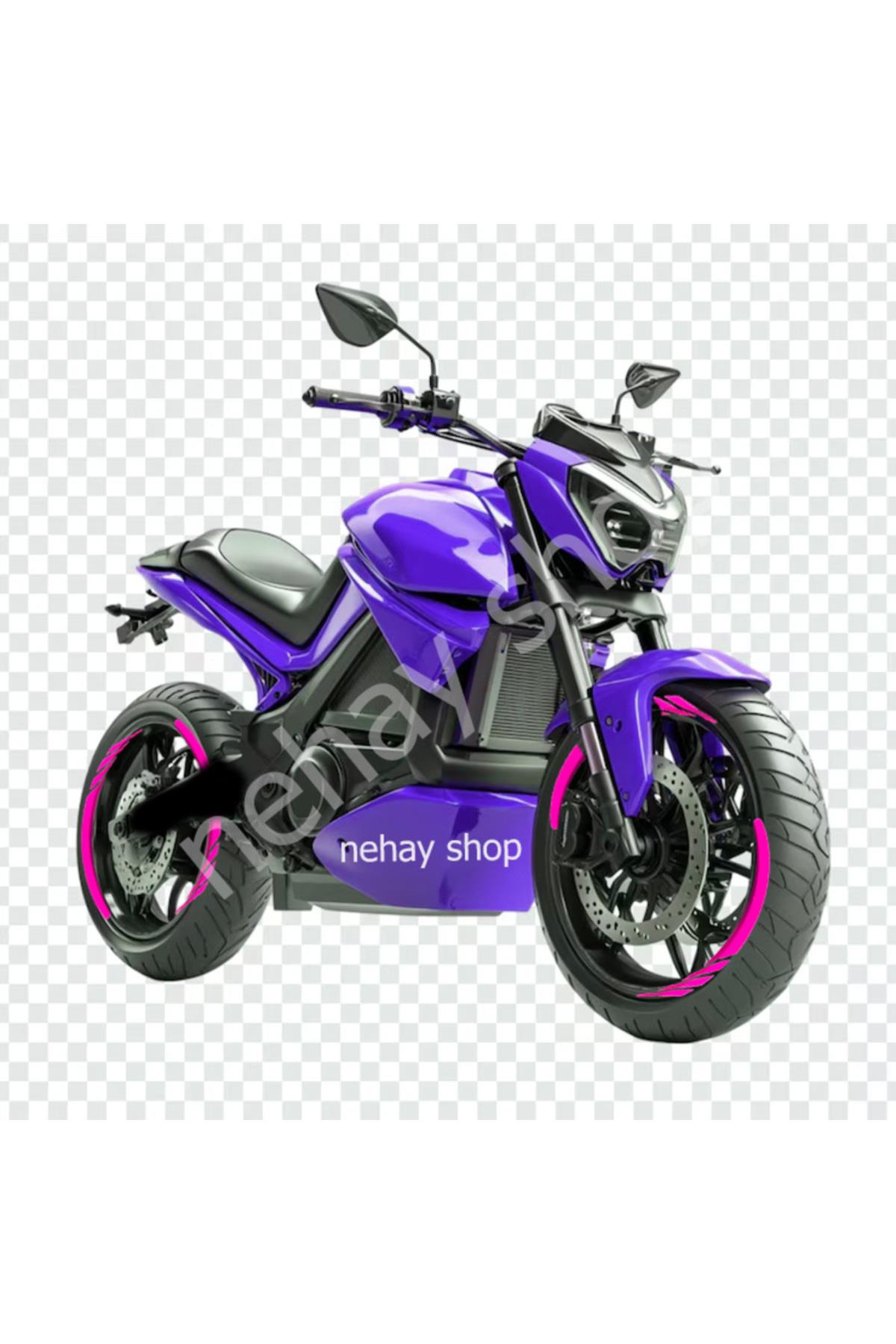 Şık Tasarım motosiklet Jant Şeridi Pulsar motosiklet Jant Şeridi Pembe Sağ-Sol/Ön-Arka