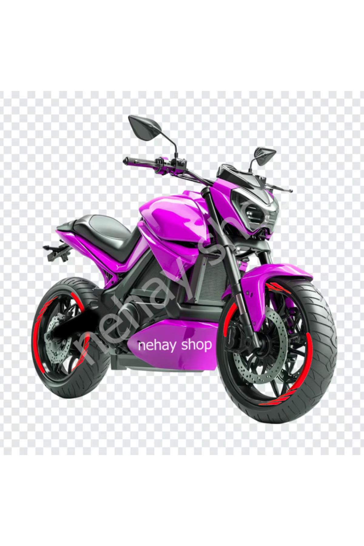 Şık Tasarım motosiklet Jant Şeridi Pulsar motosiklet Jant Şeridi Kırmızı Sağ-Sol/Ön-Arka