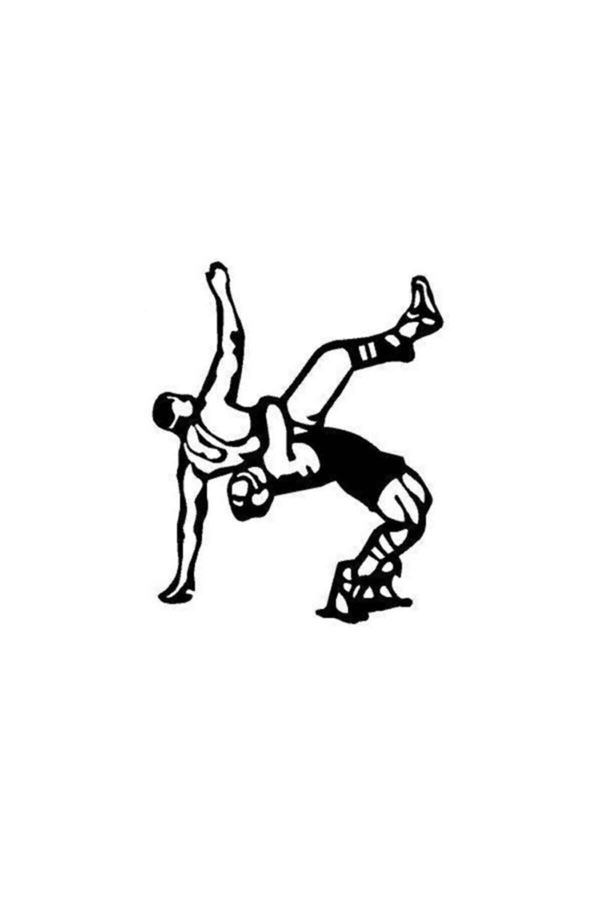 Spor Güreşçiler Tasarım Oto özel yeni sticker 14*11 Cm