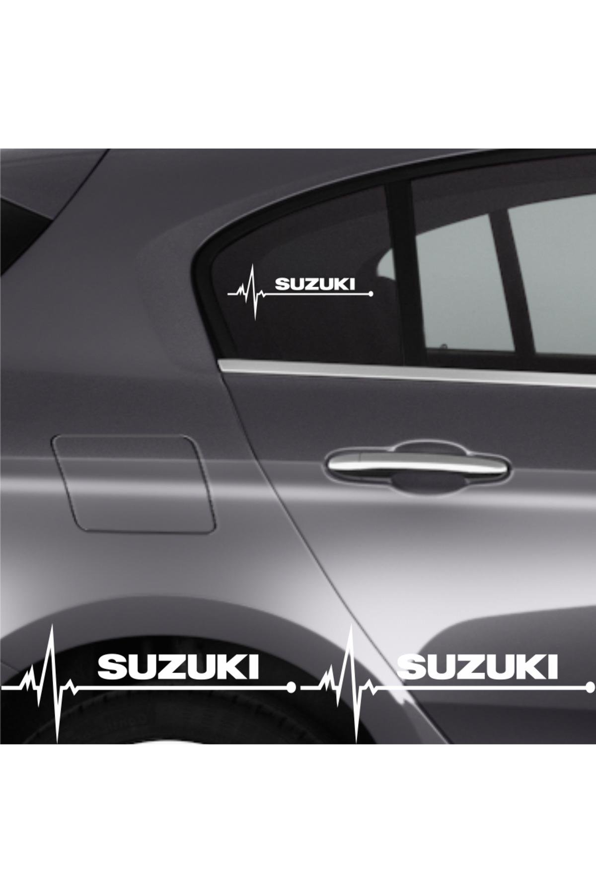 Suzuki Sj İçin şık tasarım karbon sticker seti Aksesuar Oto Ritim özel yeni sticker 2 Adet 20*9 Cm