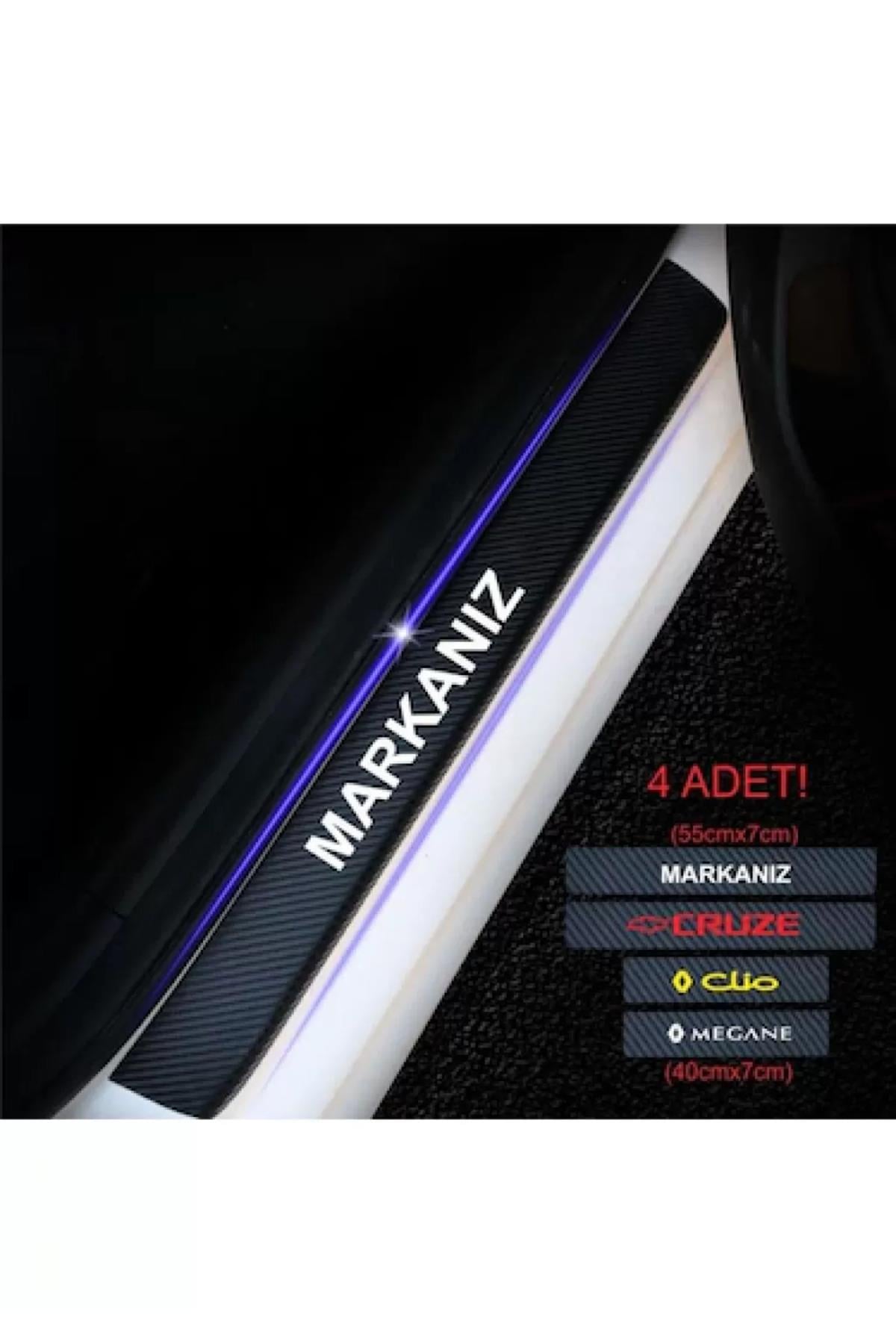 Suzuki Sx4 İçin ŞIK TASARIM Oto Kapı eşikleri Sticker Karbon 4 Adet