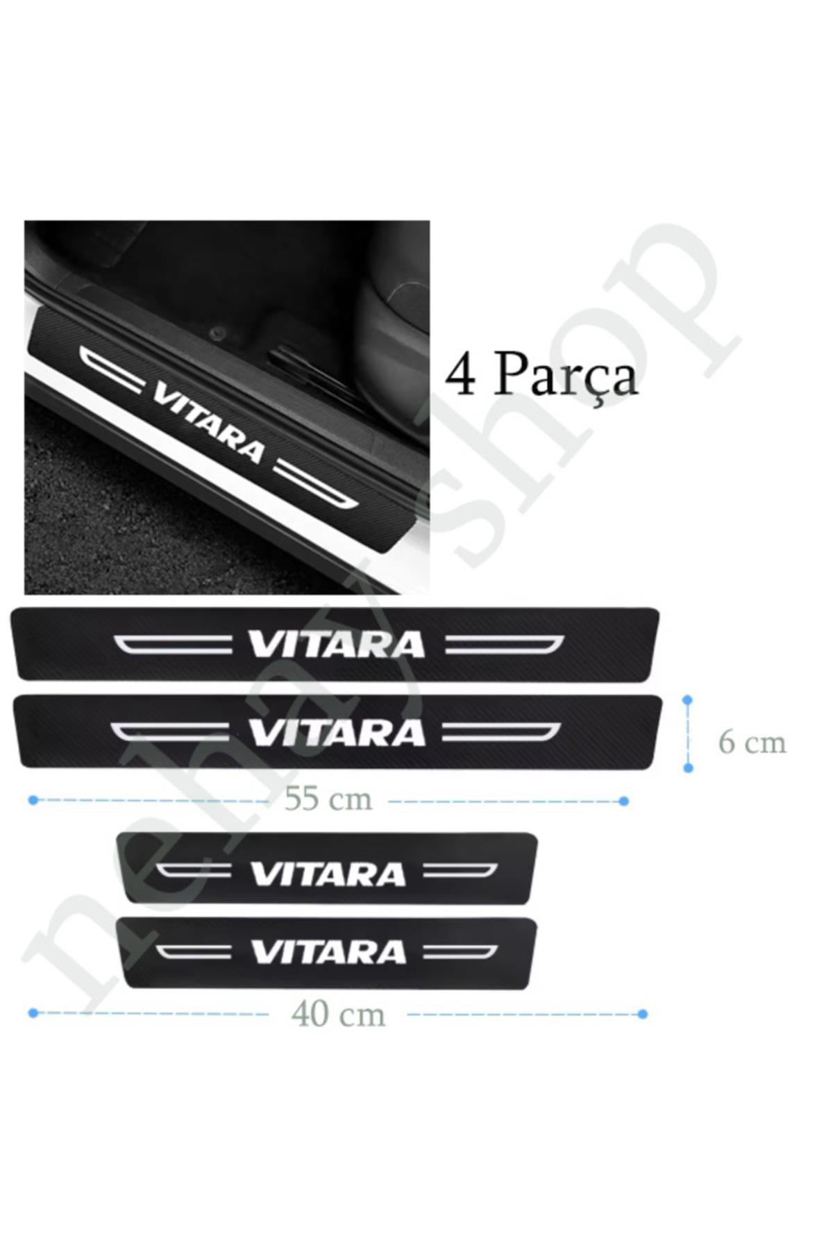 Suzuki Vitara İçin ŞIK TASARIM Oto Kapı eşikleri Sticker Karbon 4 Adet