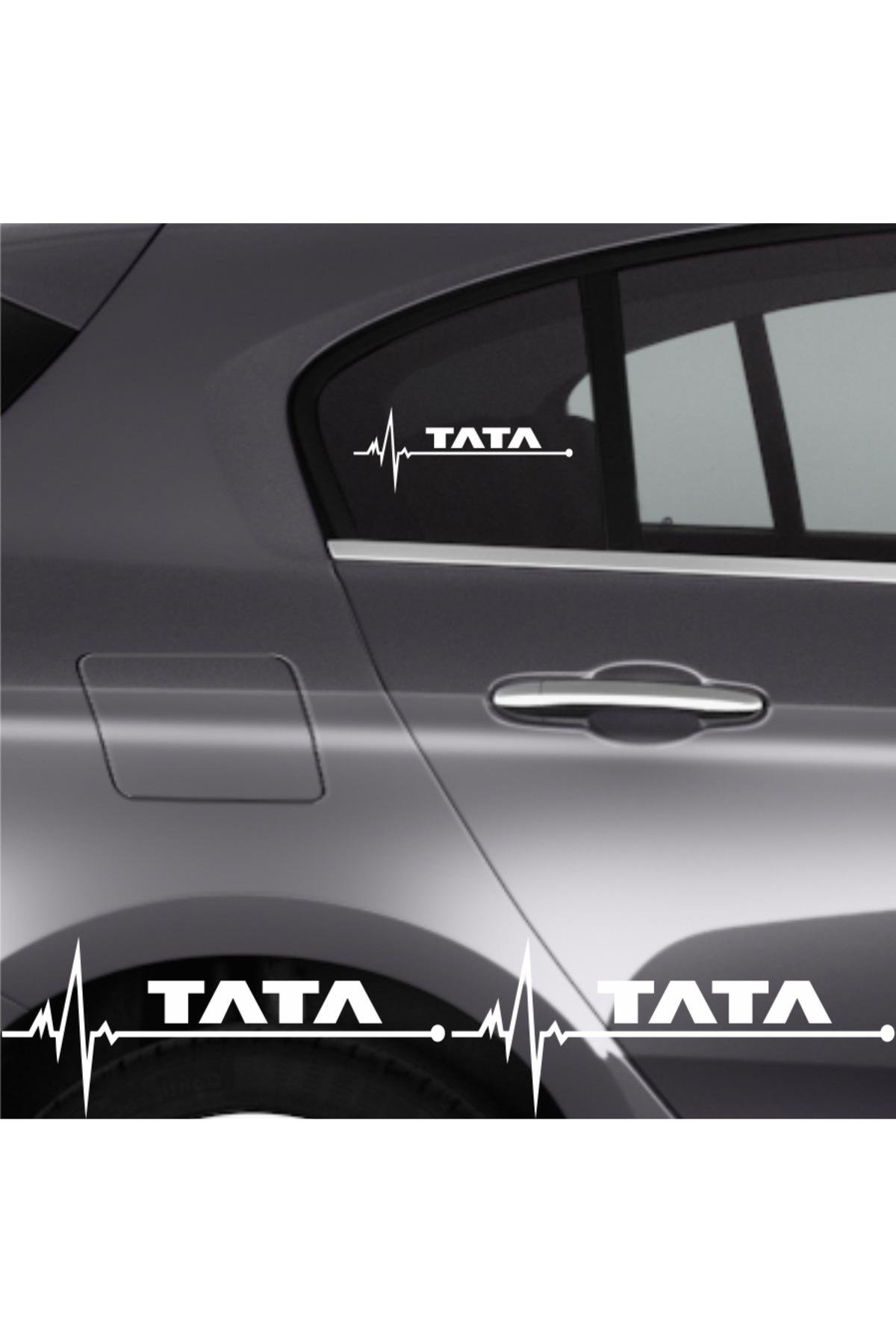 Tata Xenon İçin şık tasarım karbon sticker seti Aksesuar Oto Ritim özel yeni sticker 2 Adet 20*9 Cm