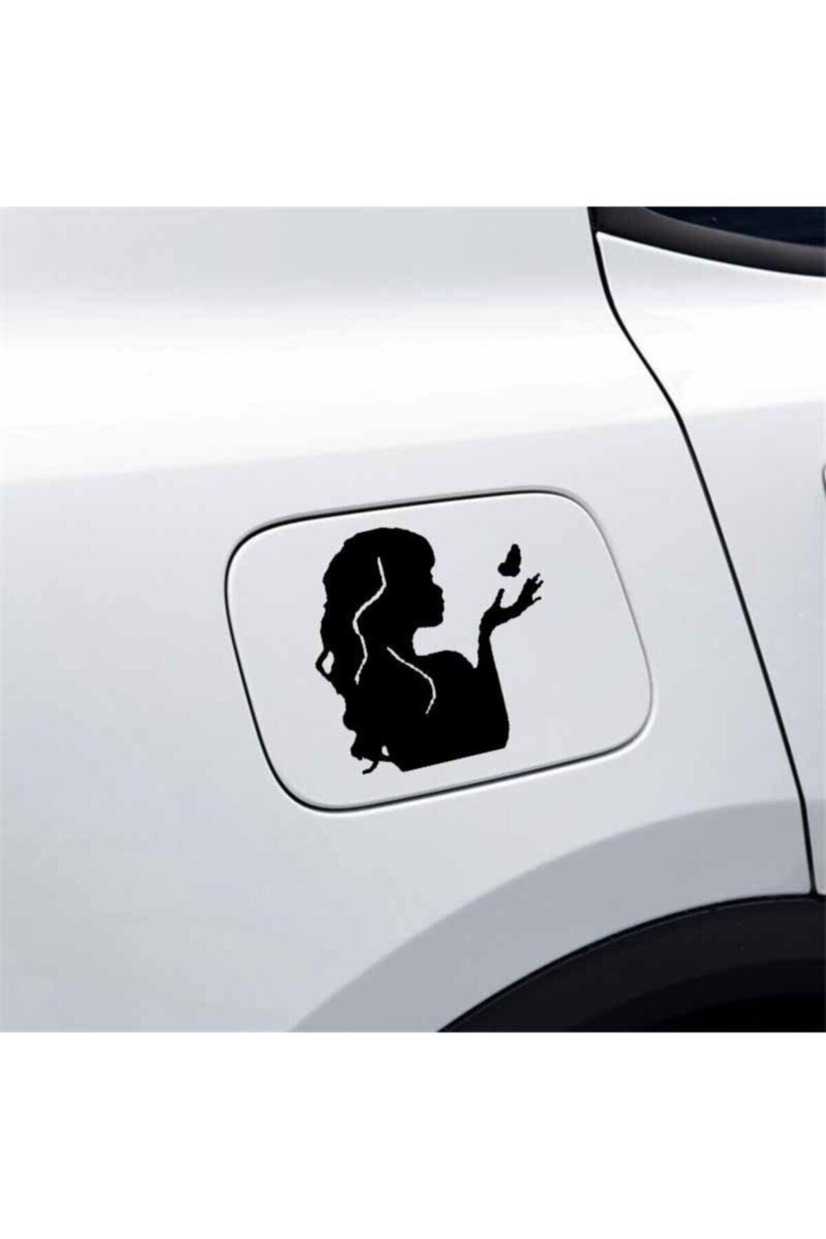 Tatlı Kız Tasarım Su Geçirmez Çıkarılabilir Oto özel yeni sticker 2 Parça 15*15 Cm