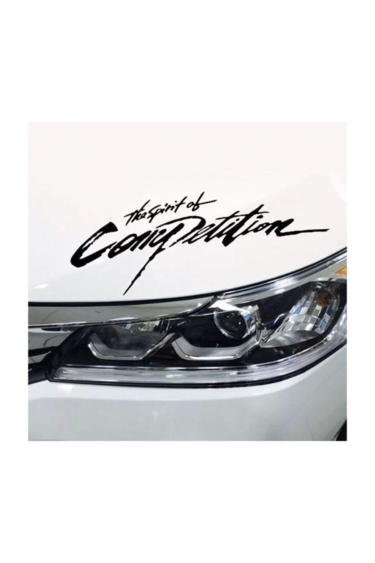 The Spirit Of Competition Oto özel yeni sticker Siyah 30*8 Cm