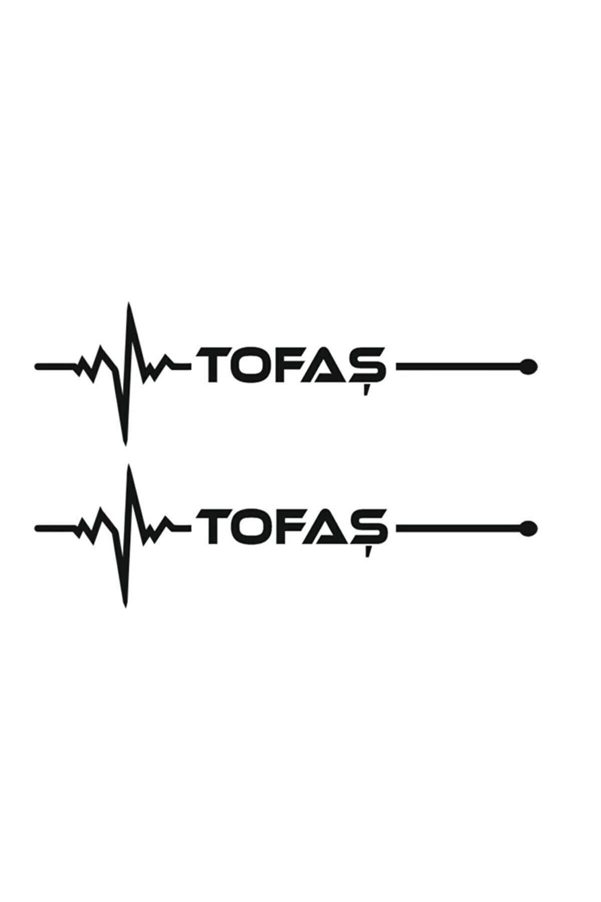 Tofaş Nabız özel yeni sticker 2 Adet Siyah 30*8 Cm