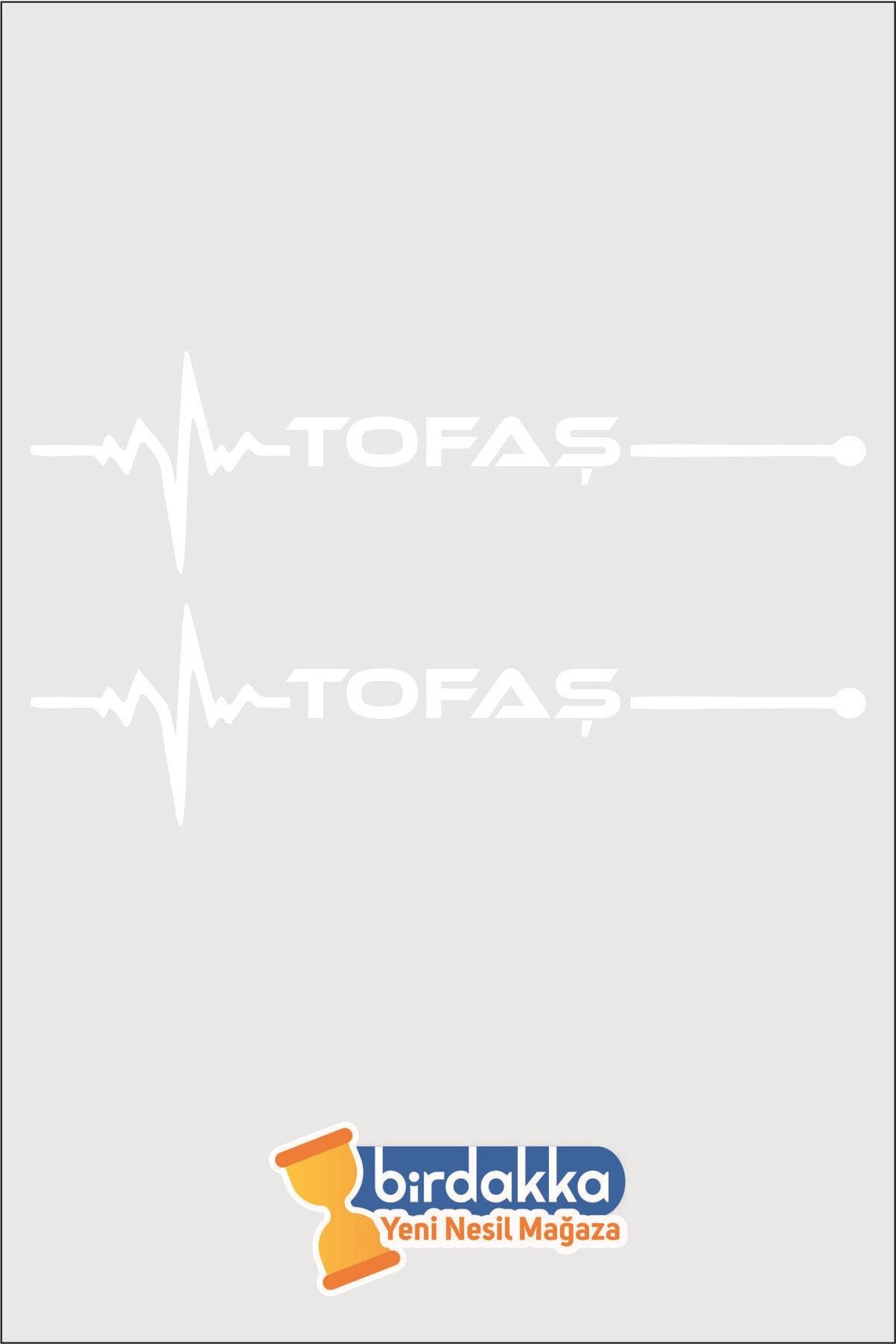 Tofaş Nabız özel yeni sticker Beyaz 30*8 Cm