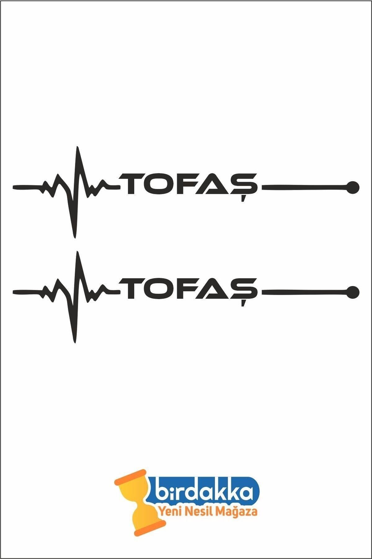 Tofaş Nabız özel yeni sticker Siyah 30*8 Cm