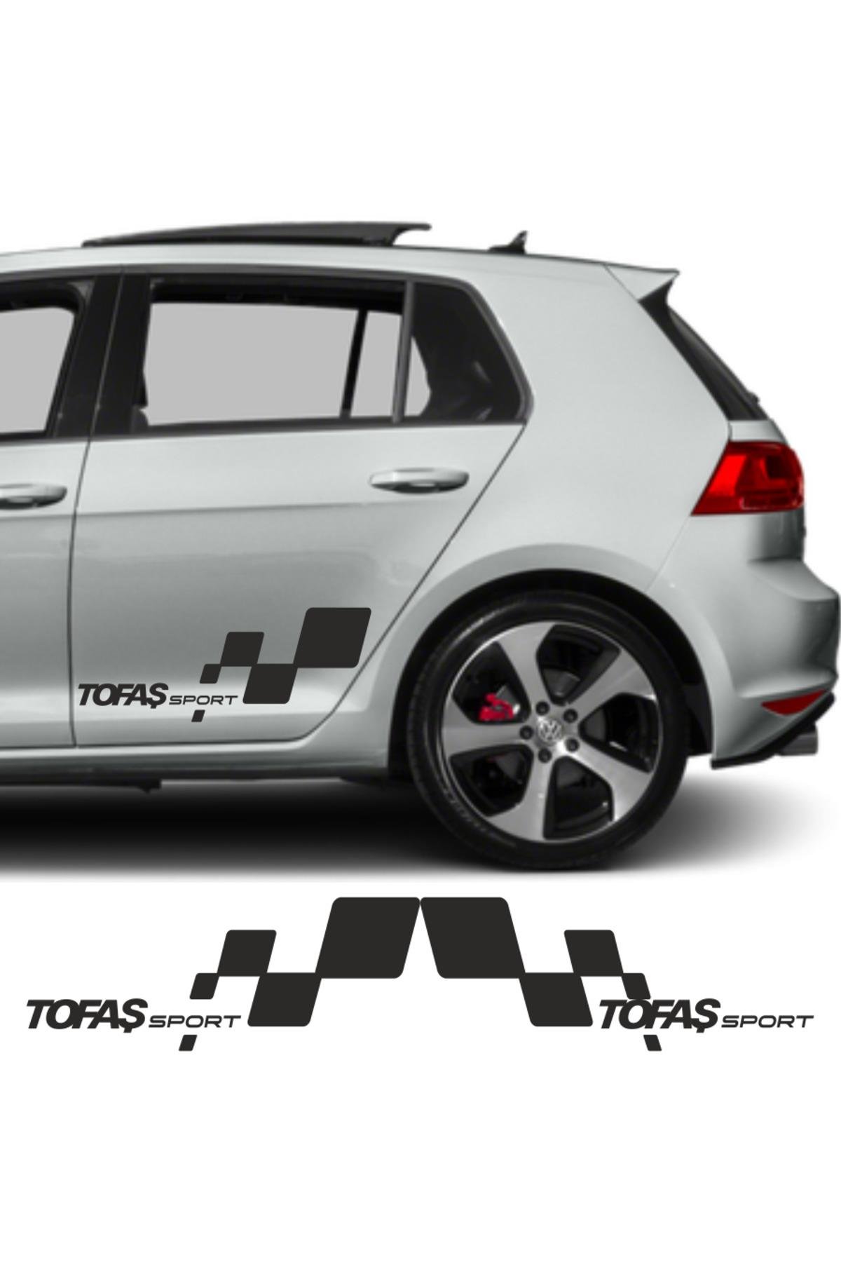 Tofaş Serçe İçin şık tasarım karbon sticker seti Aksesuar Yan Sport 56*26