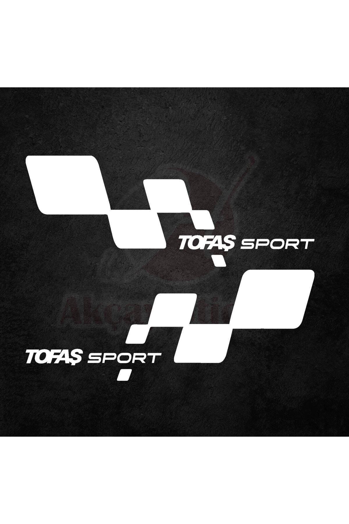 Tofaş Sport Kapı Altı Sag Sol Takım Set Oto özel yeni sticker Beyaz 30*11 Cm