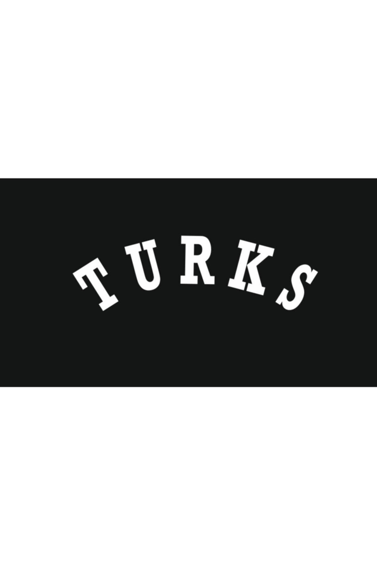 Turks Oto Arka Cam Yazı özel yeni sticker Beyaz 20*6 Cm