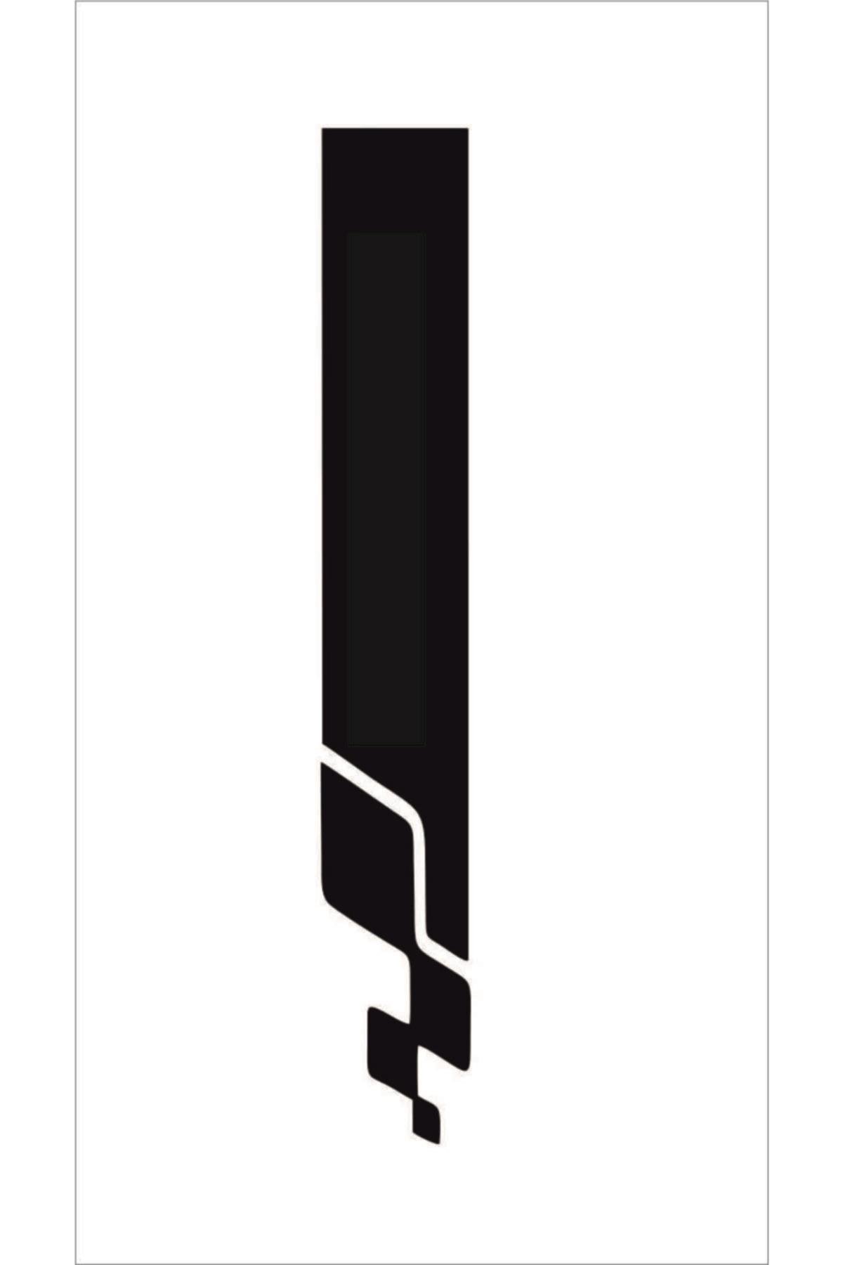 Universal Oto Kaput Şerit özel yeni sticker Siyah 65*15 Cm