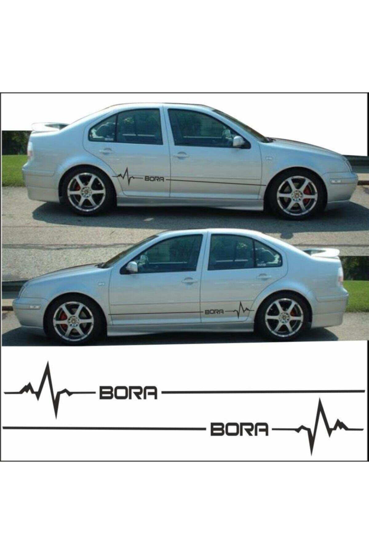 Volkswagen Bora İçin şık tasarım karbon sticker seti Aksesuar Yan Şerit Oto Ritim özel yeni sticker