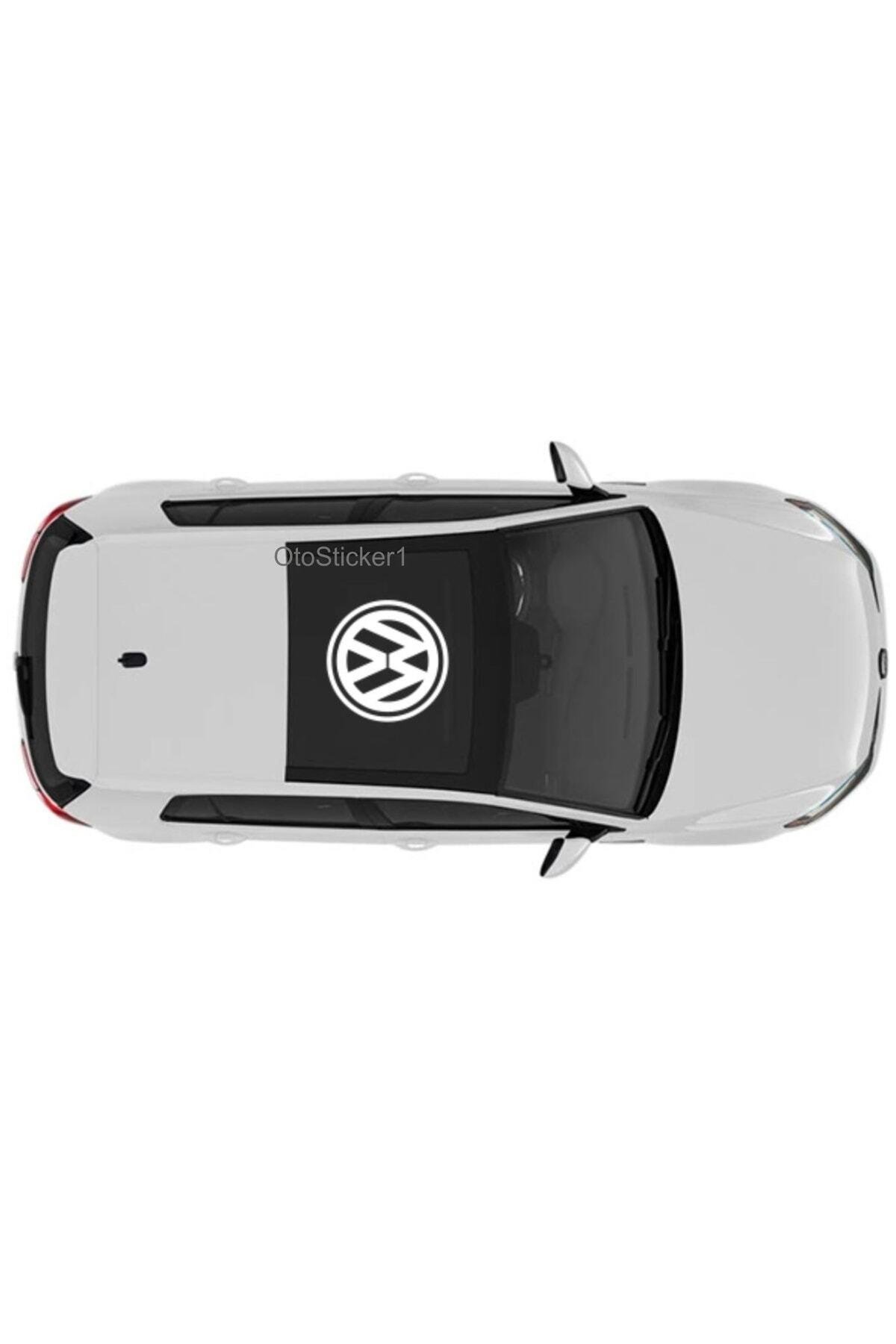 Volkswagen İçin şık tasarım karbon sticker seti Aksesuar Sunroof özel yeni stickeri