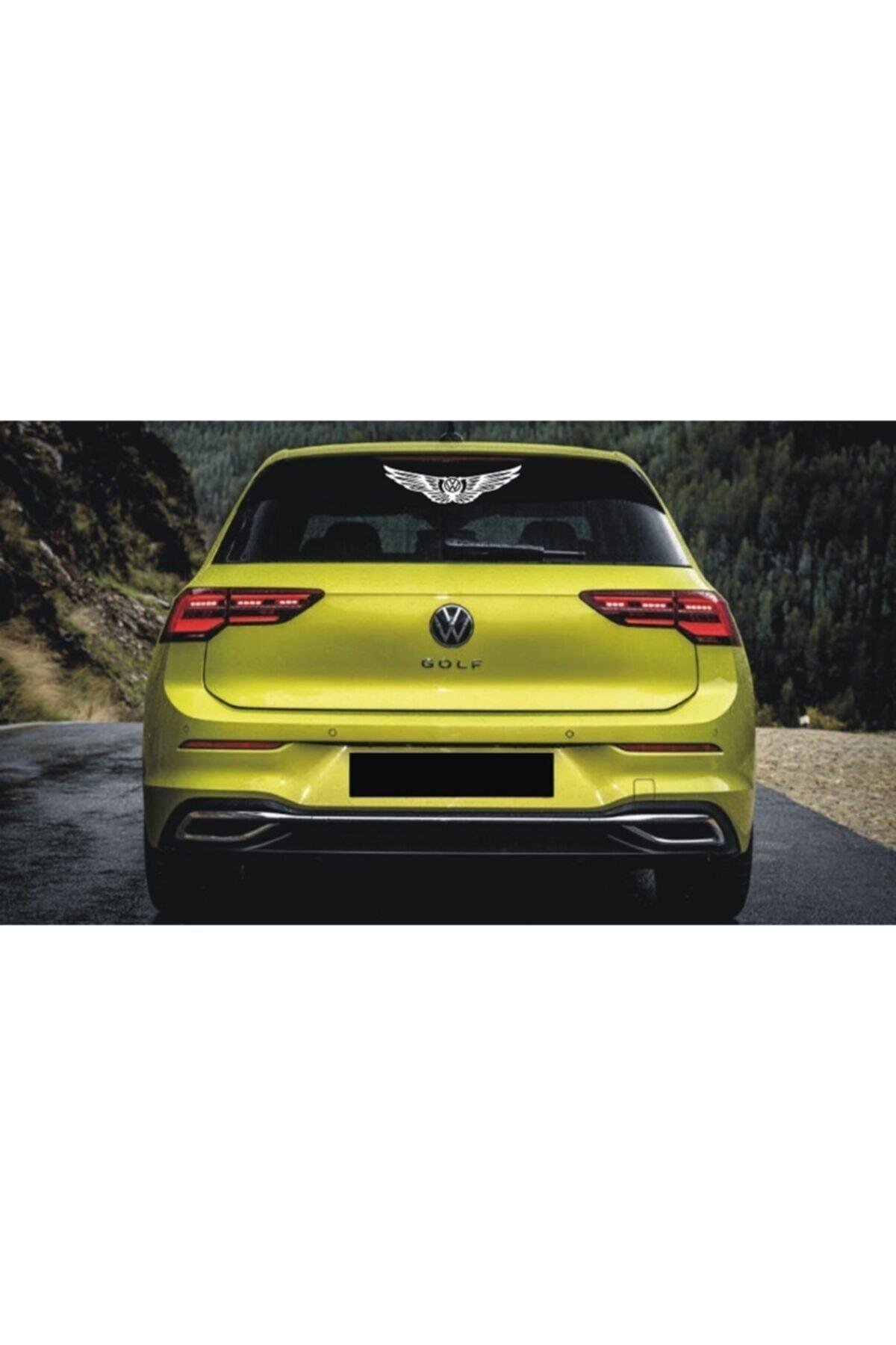 Volkswagen İçin şık tasarım karbon sticker seti Aksesuar Kanat Oto Arka Cam özel yeni sticker 25 Cm