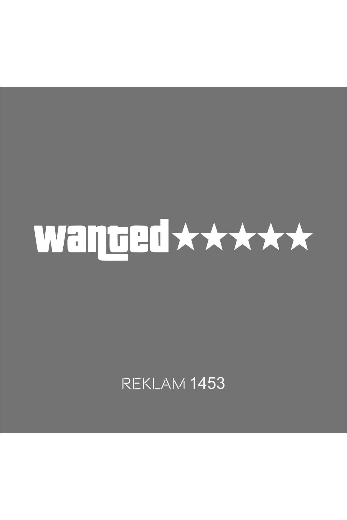 Wanted Oto özel yeni sticker 25*4 Cm