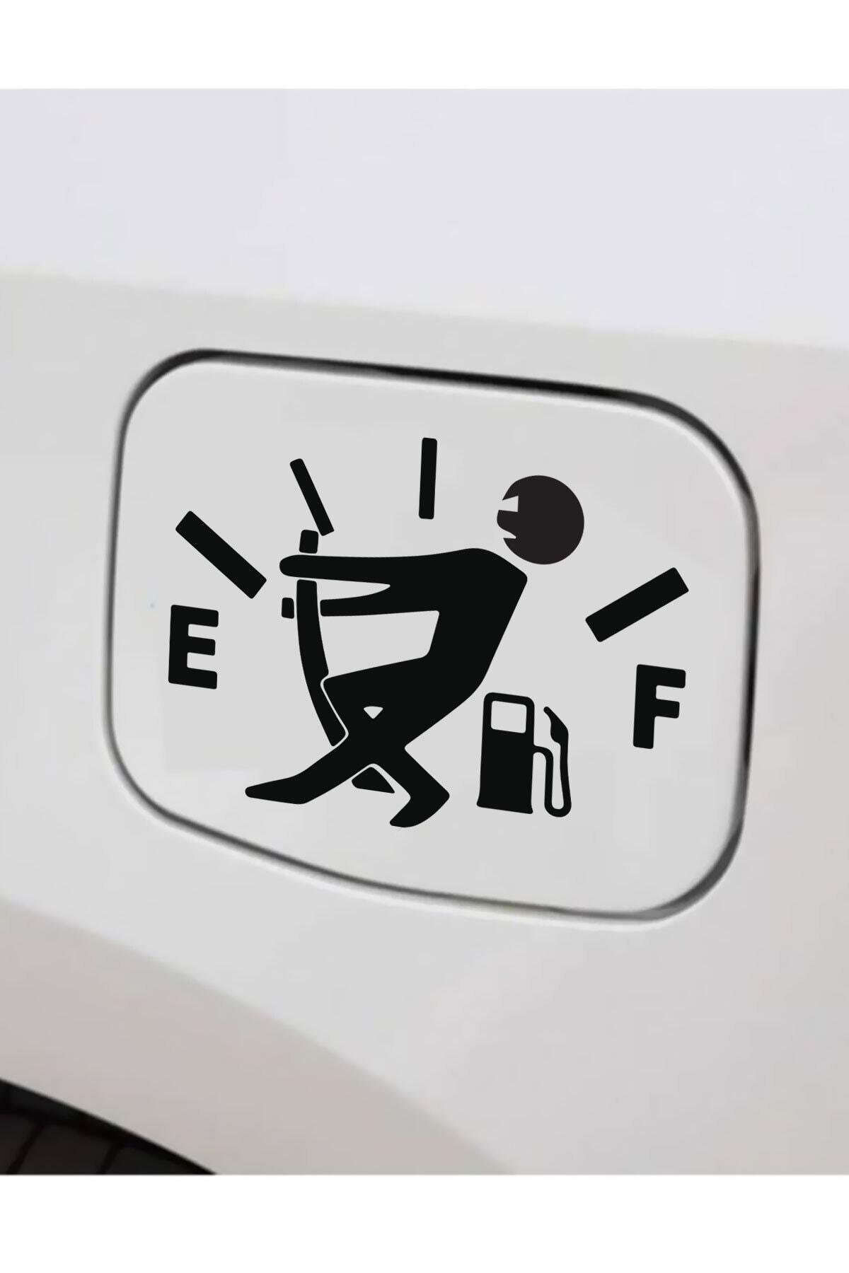 Yakıt Göstergesi Depo Kapağı özel yeni sticker 15 Cm
