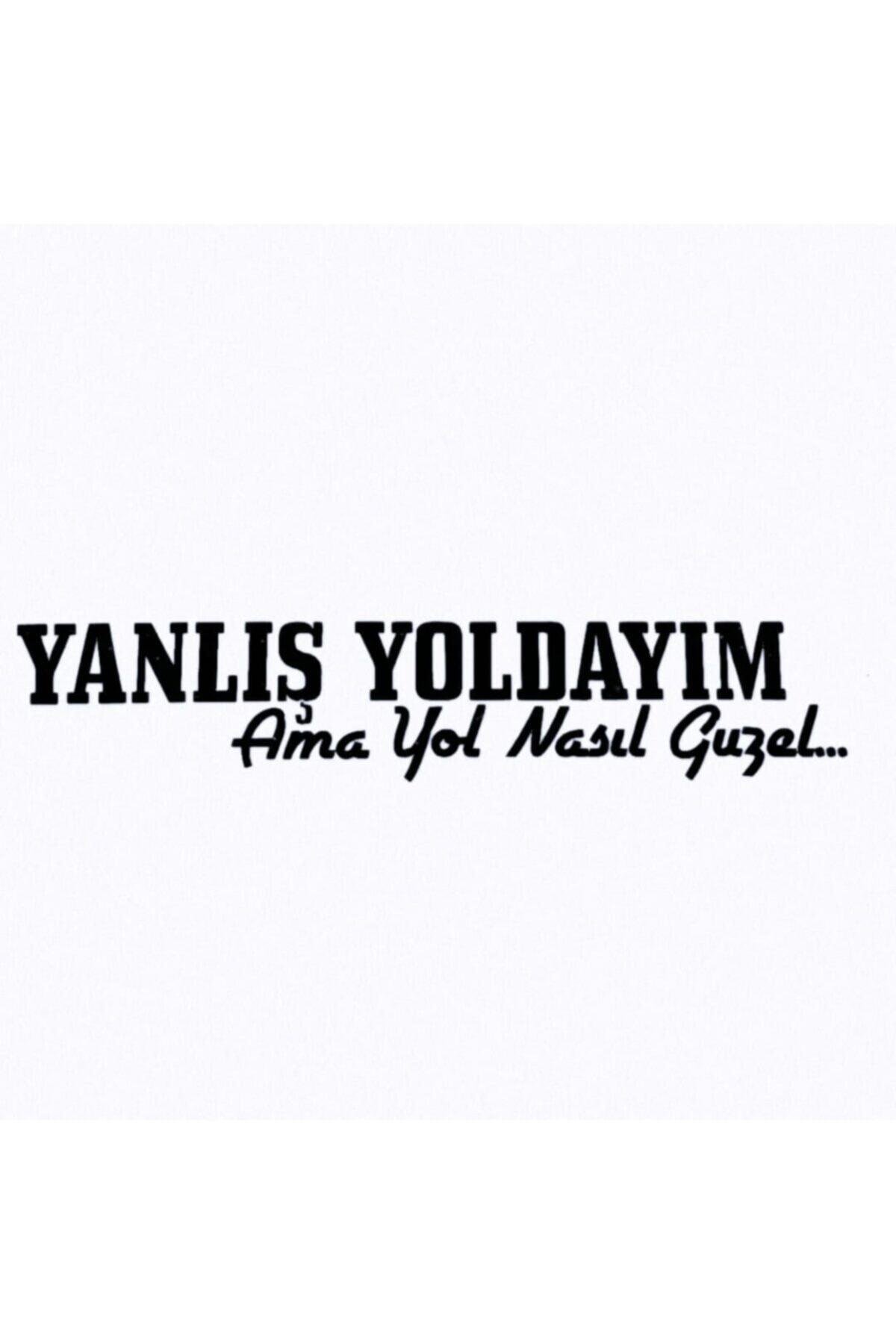 Yanlış Yoldayım Oto özel yeni sticker 16*4 Cm