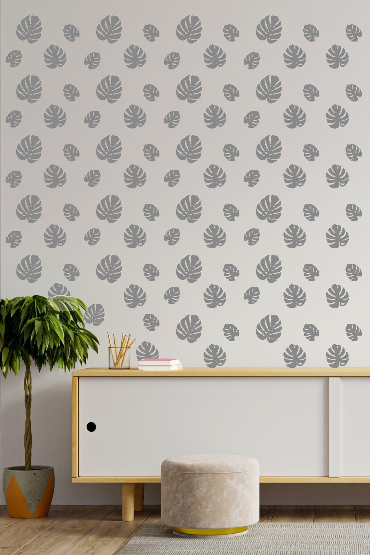 Yaprak Desenli Dekoratif Duvar özel yeni sticker Çıkarma 3 Farklı Çeşit