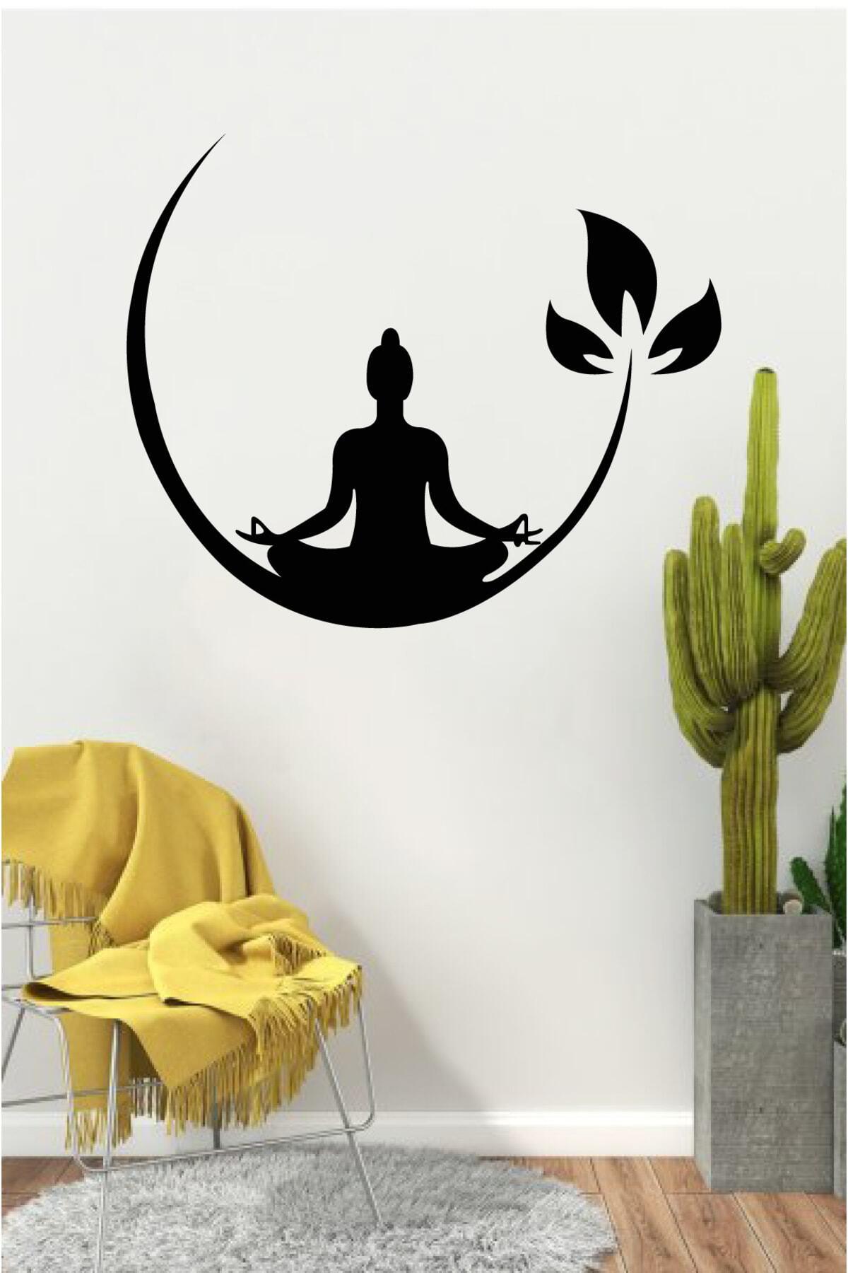 Yoga Ve Doğa Köşesi Duvar özel yeni sticker Yapıştırma (Su Ve Nemden Etkilenmez)