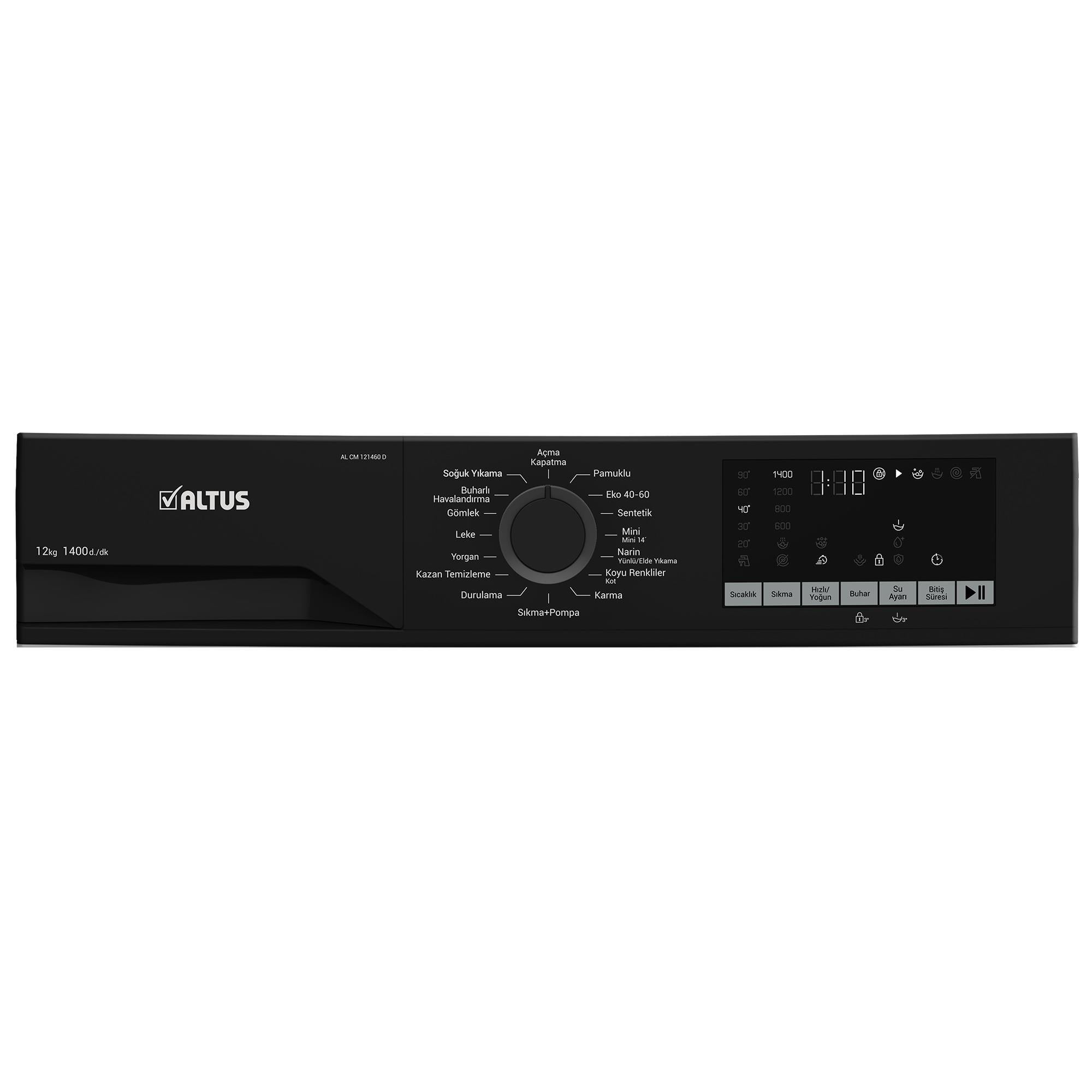 ALTUS AL-CM 121460 D (12 KG-1400 DEVİR) ÇAMAŞIR MAKİNESİ