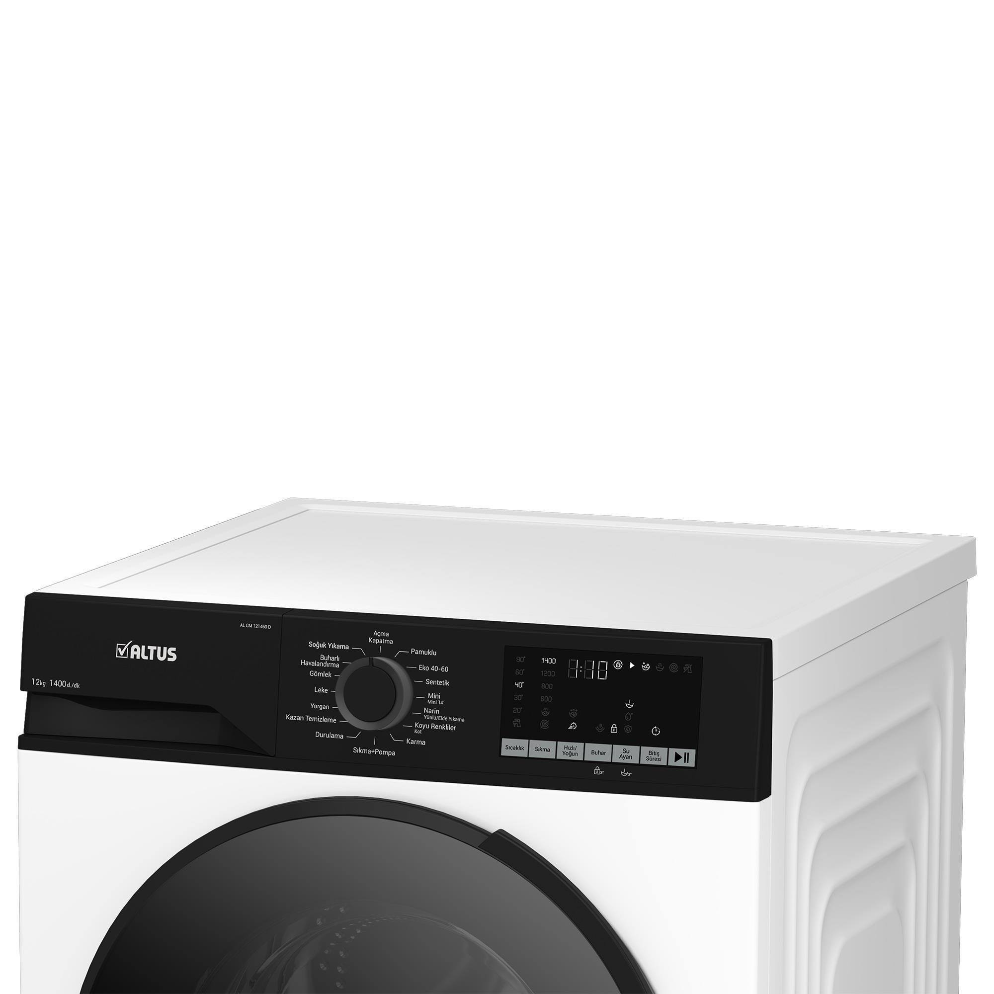 ALTUS AL-CM 121460 D (12 KG-1400 DEVİR) ÇAMAŞIR MAKİNESİ