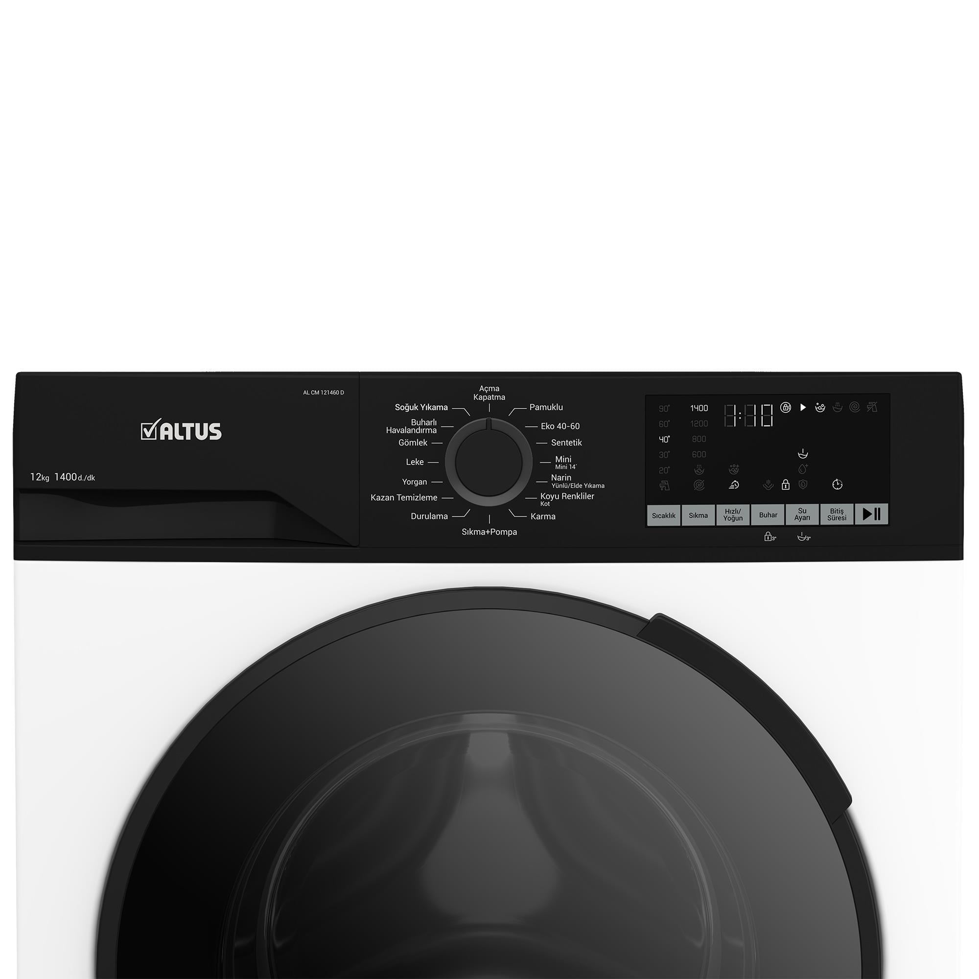 ALTUS AL-CM 121460 D (12 KG-1400 DEVİR) ÇAMAŞIR MAKİNESİ