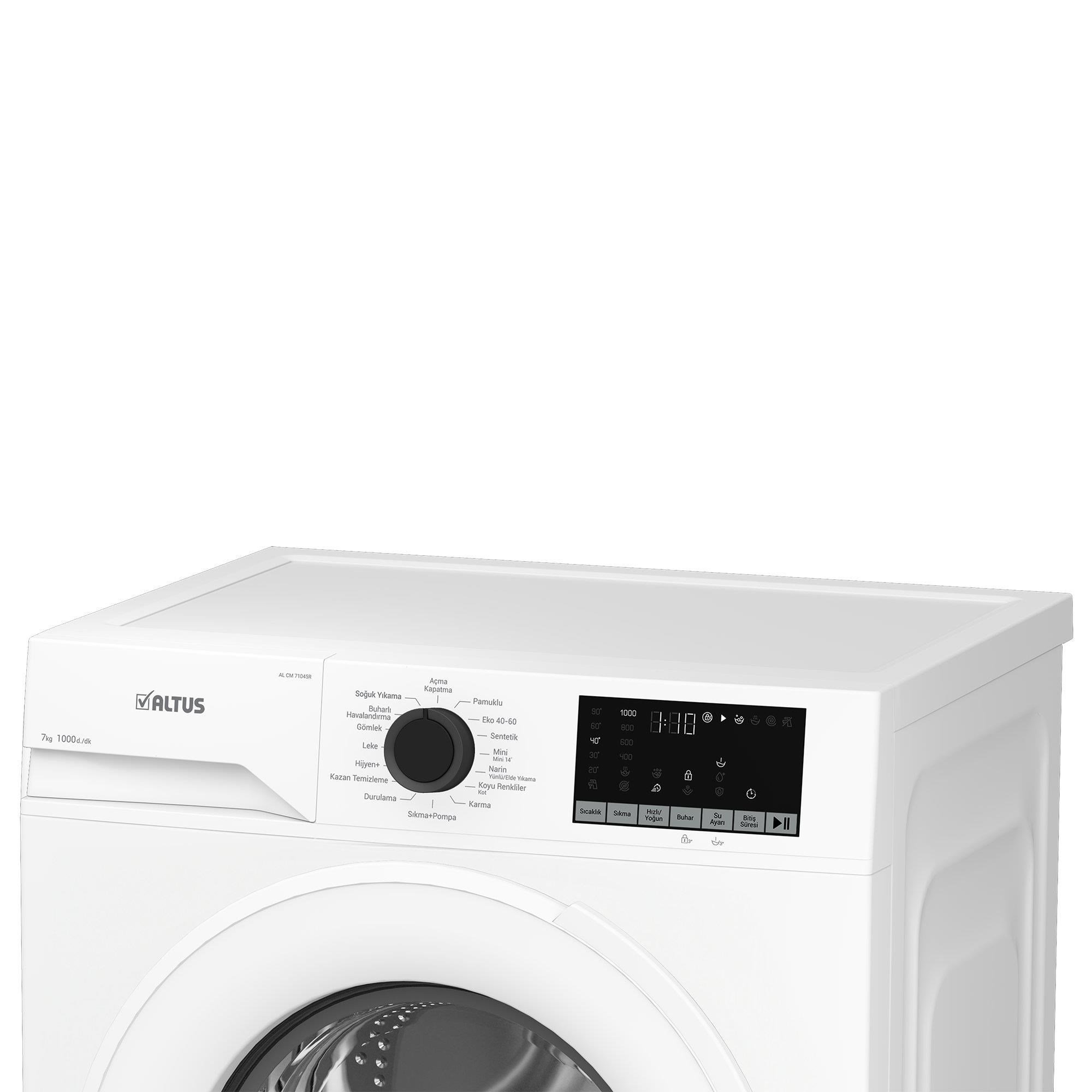 ALTUS AL-CM 71045R (7 KG-1000 DEVİR) ÇAMAŞIR MAKİNESİ | Peşinatsız, Kartsız 12 Ay Elden Taksit | Habipler AVM