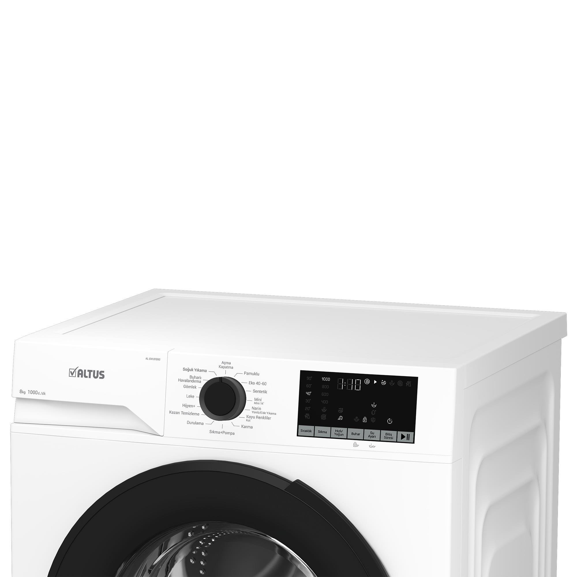 ALTUS AL-CM 81050 (8 KG-1000 DEVİR) ÇAMAŞIR MAKİNESİ