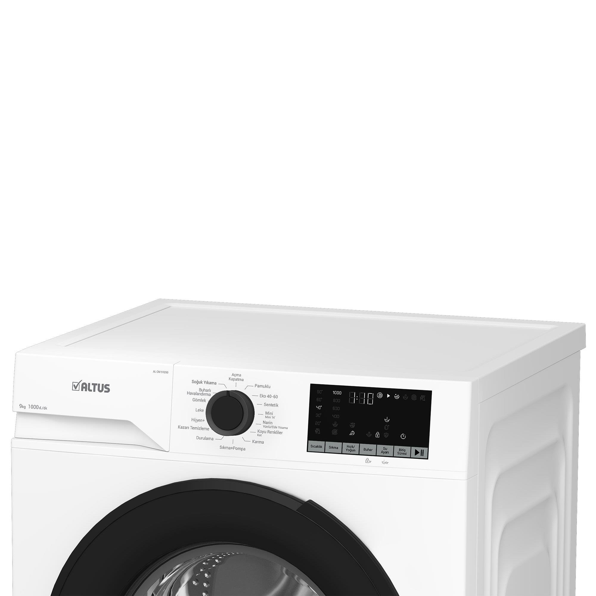 ALTUS AL-CM 91050 R (9 KG-1000 DEVİR) ÇAMAŞIR MAKİNESİ Kredi Kartsız, Peşinatsız, Elden Taksitle | Habipler AVM