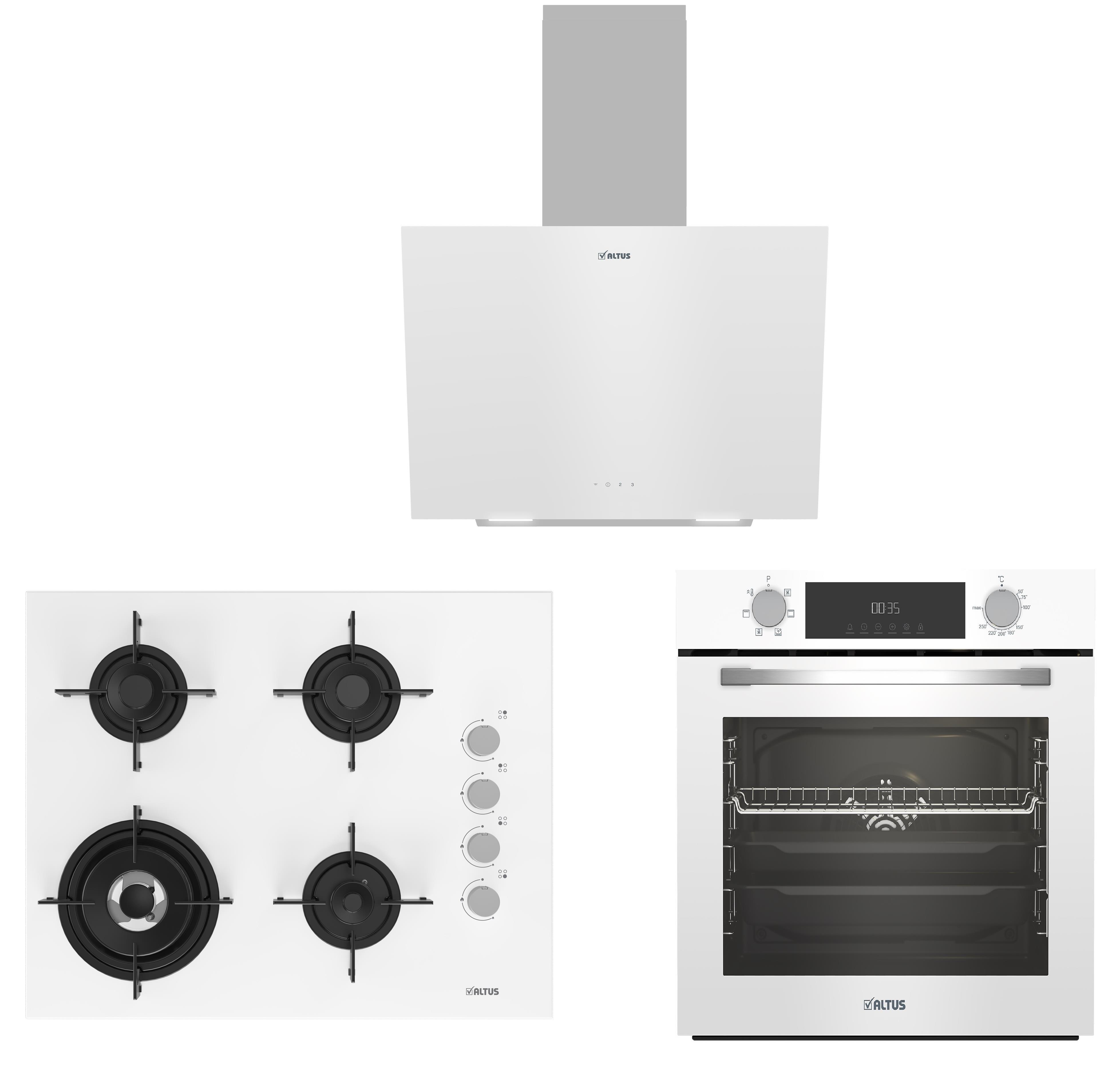 ALTUS BEYAZ GURME ANKASTRE SET Kredi Kartsız, Peşinatsız, Elden Taksitle | Habipler AVM