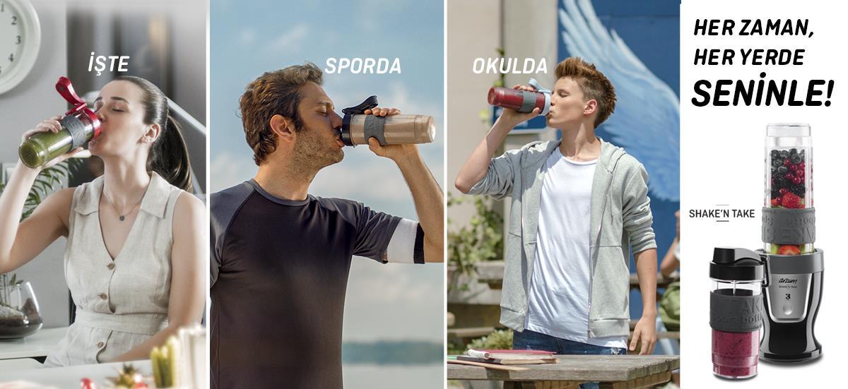 ARZUM AR1032 Shake'N Take 300 Watt Smoothie Kişisel BLENDER