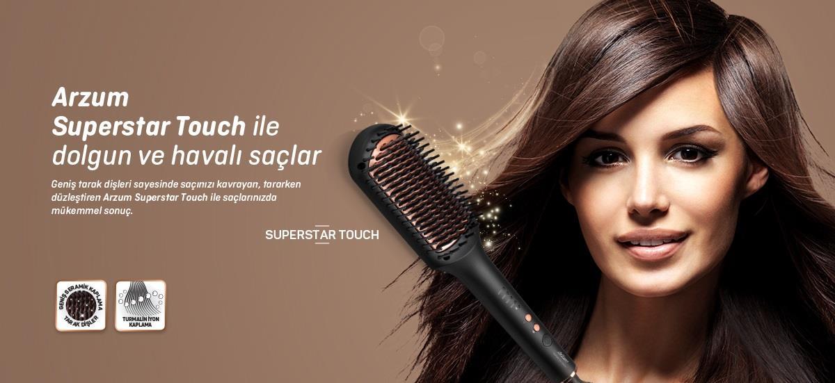 ARZUM AR5068 SUPERSTAR TOUCH DÜZLEŞTİRİCİ SAÇ FIRÇASI